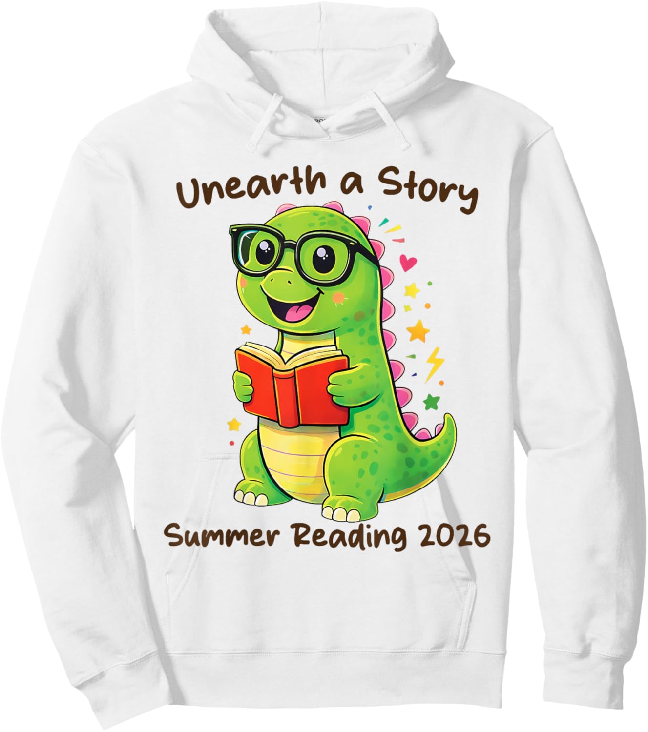 Unearth a Story Summer Reading 2026 Men Women Kids Hoodie - Hoodie | White