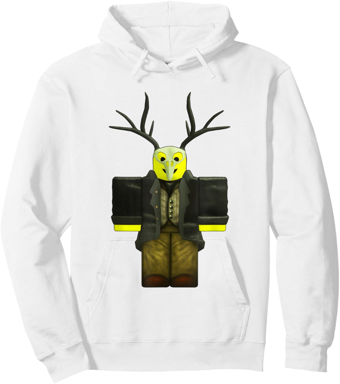 Cultist in The Forest Kids Run 99 Nights Halloween Escape Hoodie - Hoodie | White