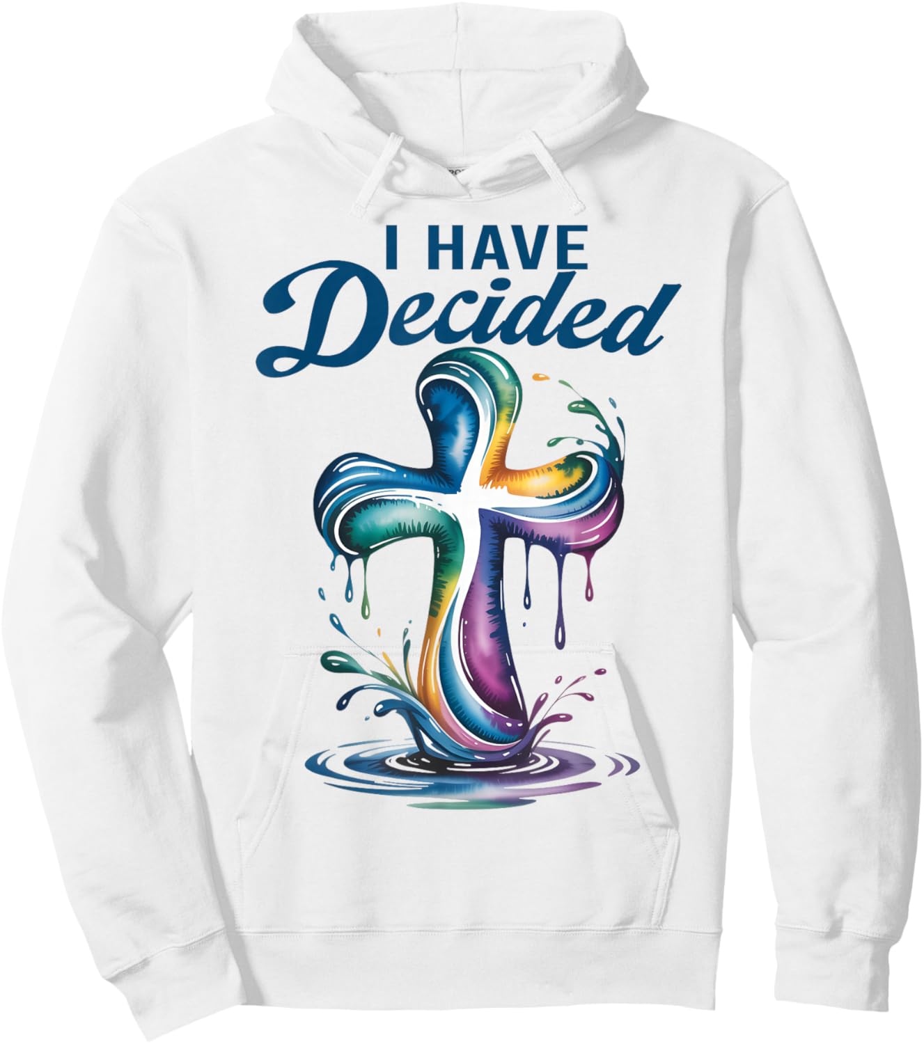 I Have Decided to Follow Jesus Baptized Christian Baptism Hoodie - Hoodie | White