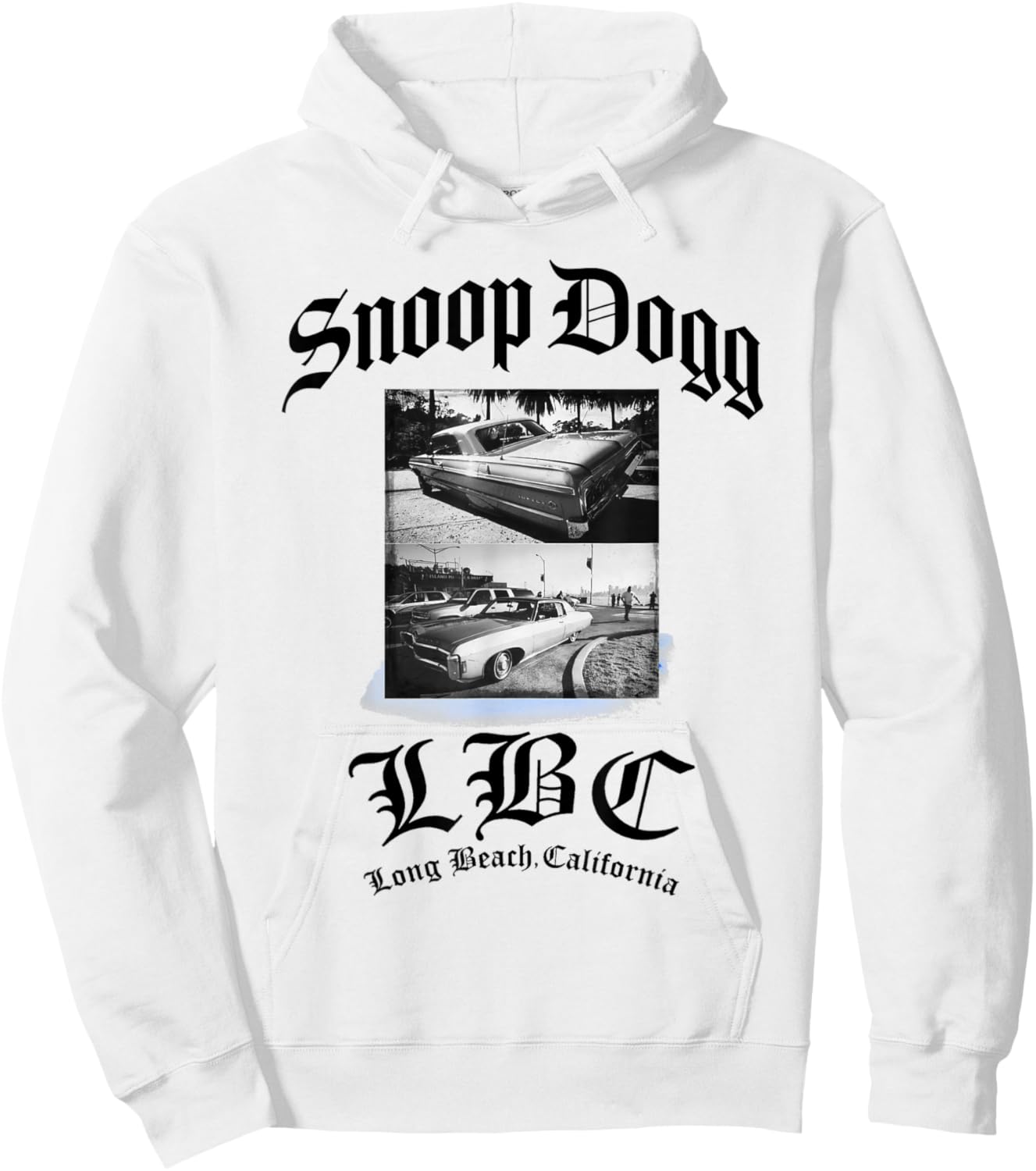 Official Snoop Dogg Long Beach California Hoodie - Hoodie | White