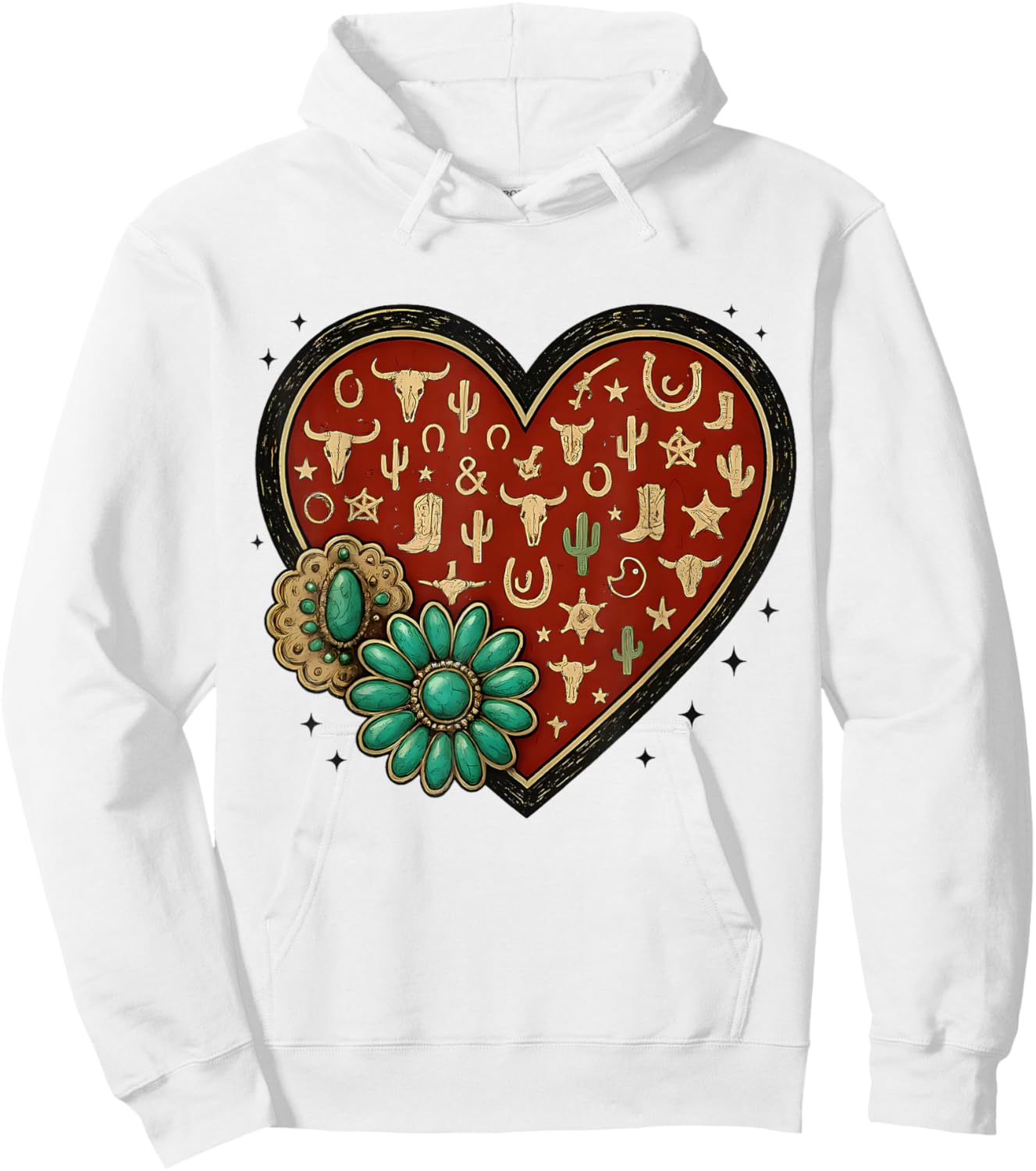 Howdy Valentine Rodeo Western Country Southern Men Women Kid Hoodie - Hoodie | White