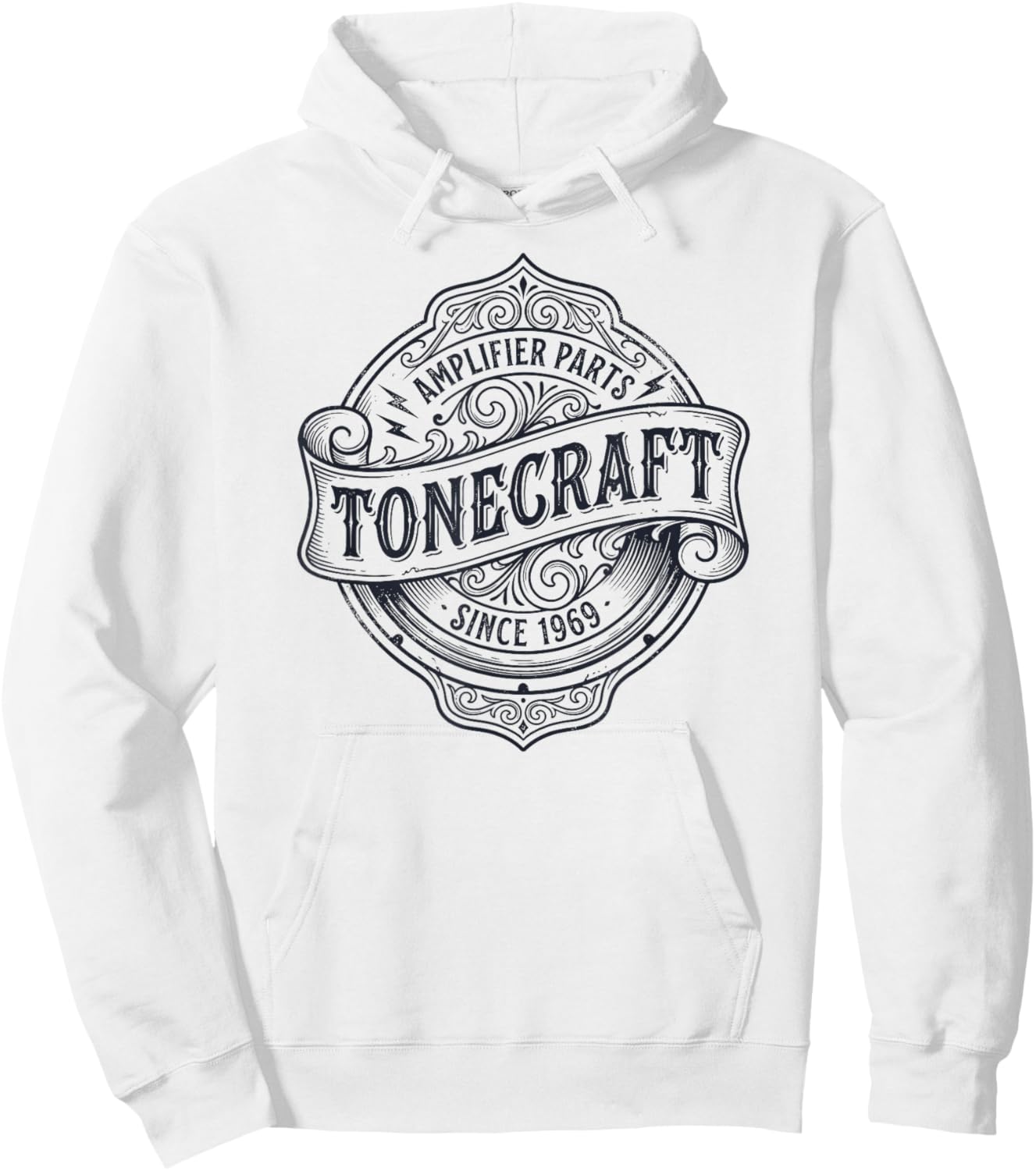 Tonecraft Amplifier Parts Vintage Audio 1969 Musician Gear Hoodie - Hoodie | White