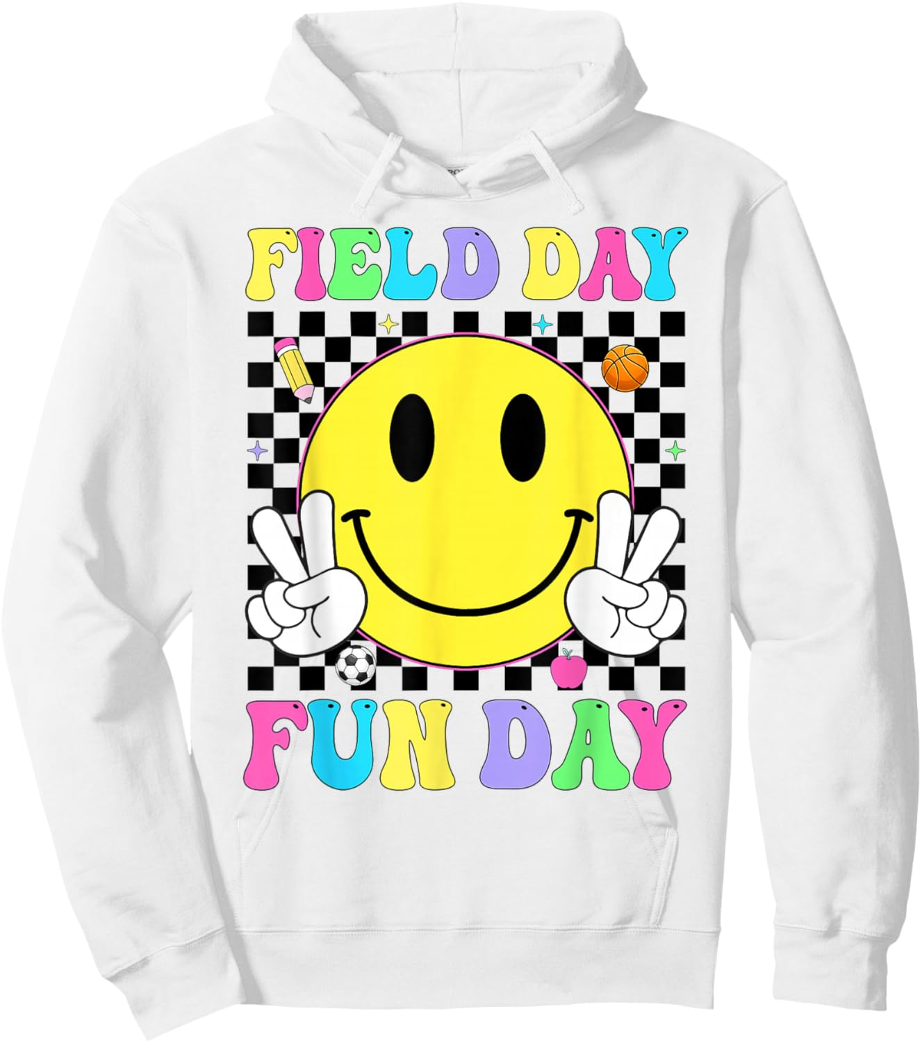 Field Day Fun Day School Team Teacher Kids Field Day 2026 Hoodie - Hoodie | White