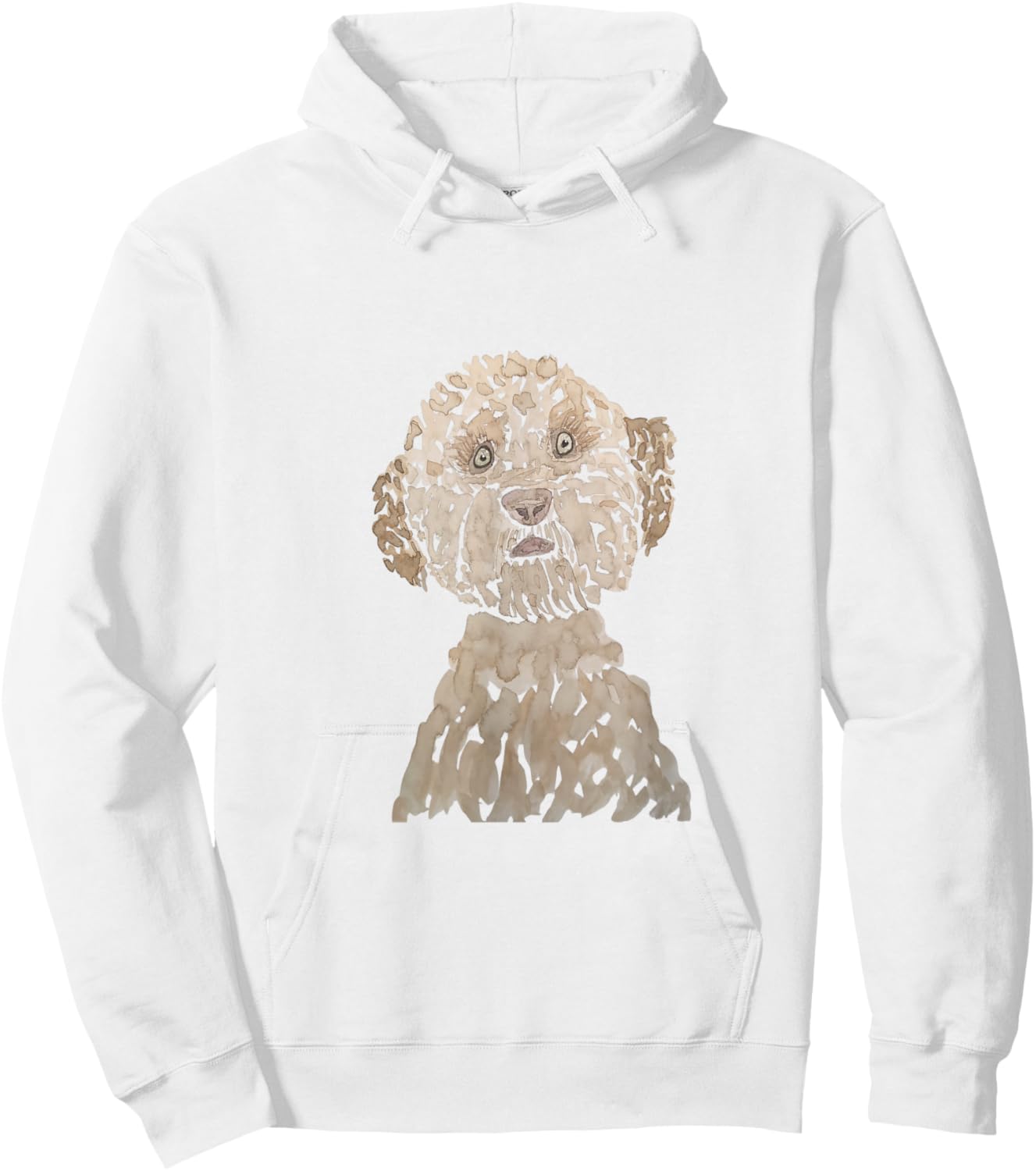 Lagotto Romagnolo Watercolor Italian Water Dog Hoodie - Hoodie | White
