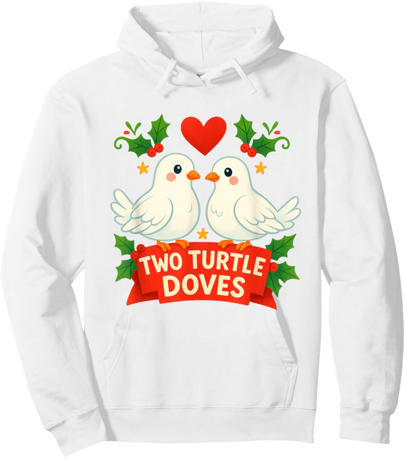 Two Turtle Doves Cute Twelve Days of Christmas Awesome Hoodie - Hoodie | White