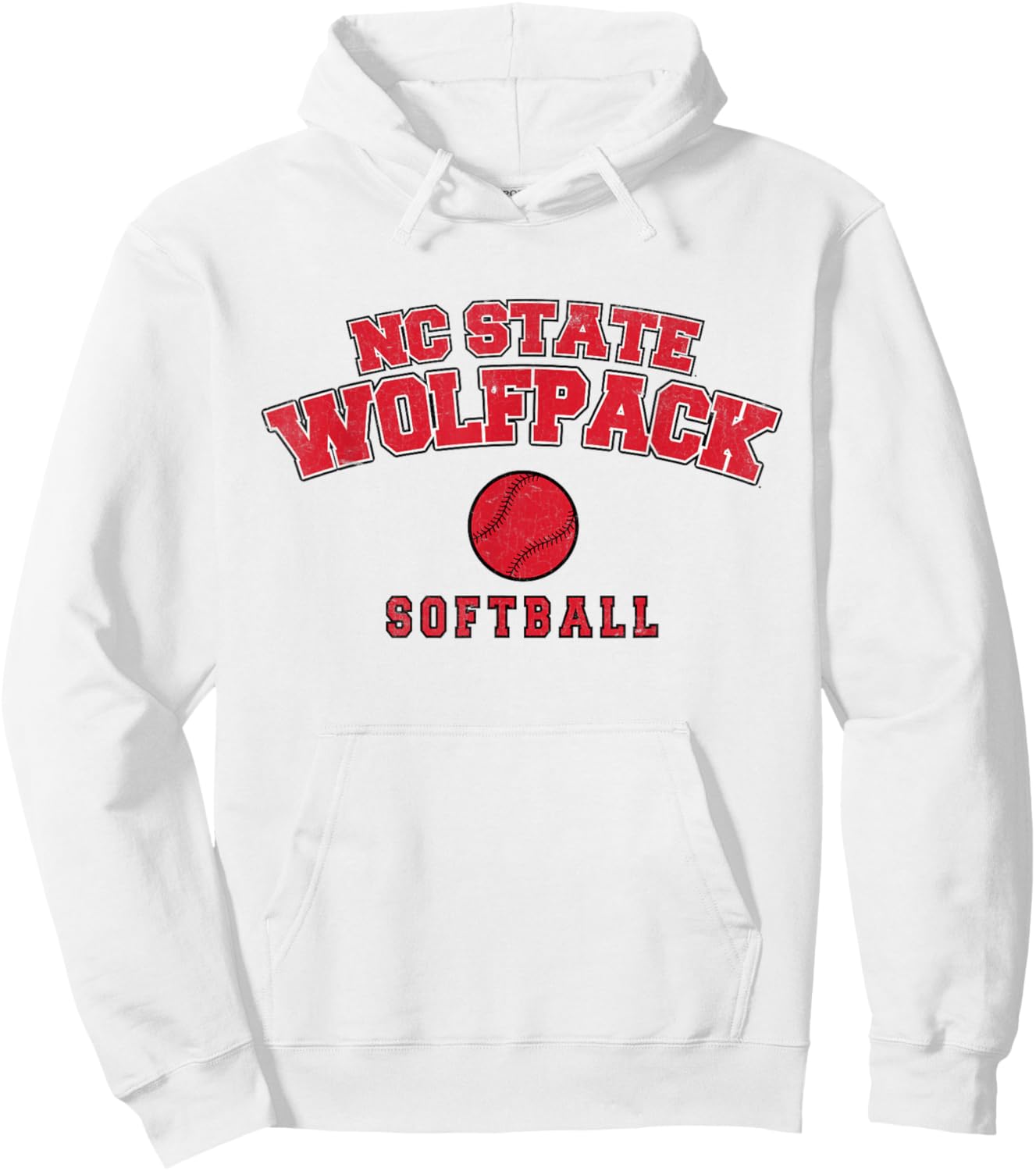 NC State Wolfpack Softball Hoodie - Hoodie | White