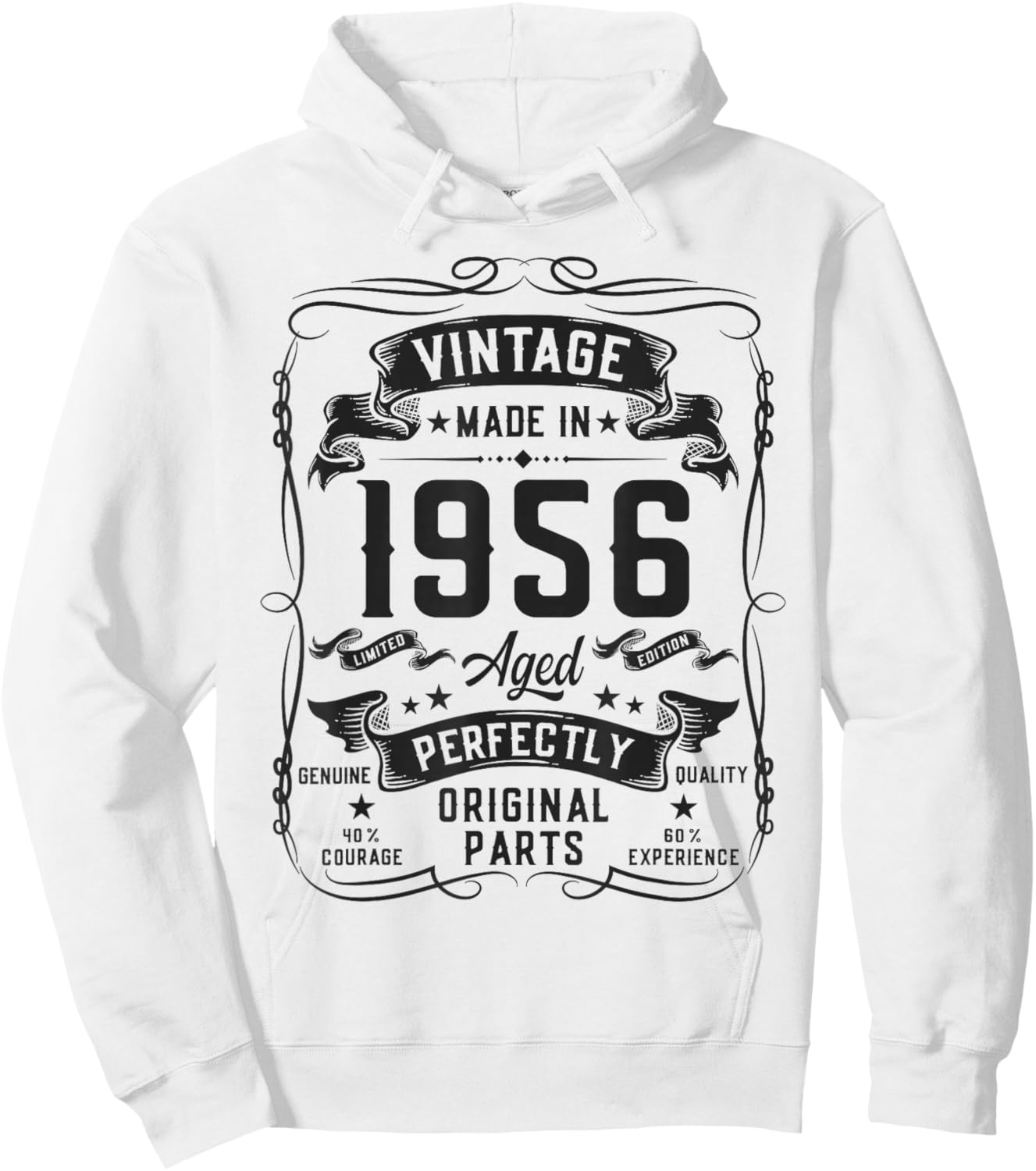 Vintage 1956 70yr 70th Birthday Gifts 70 Years Old Hoodie - Hoodie | White