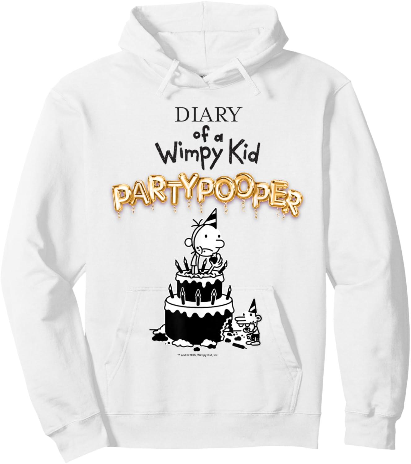 Diary of a Wimpy Kid Party Pooper Cover Hoodie - Hoodie | White