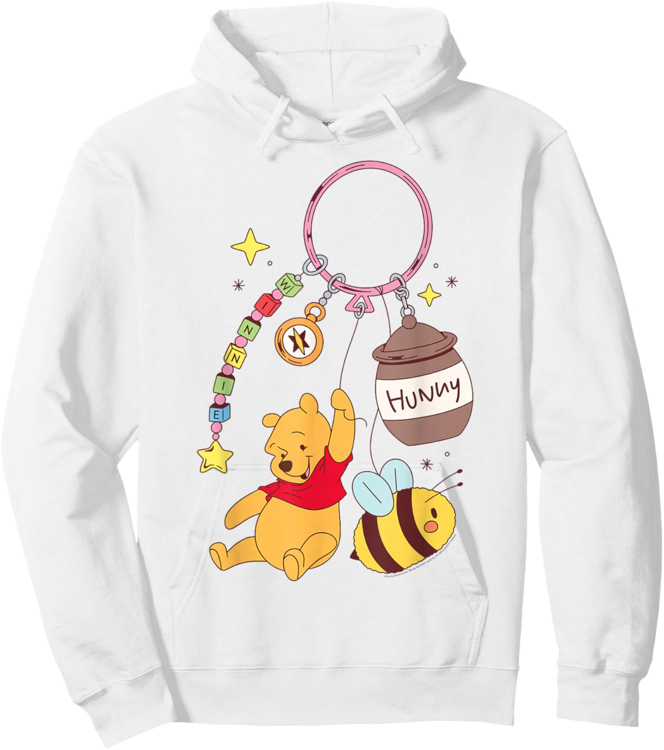 Disney Winnie The Pooh Fashion Bag Charm Hoodie - Hoodie | White