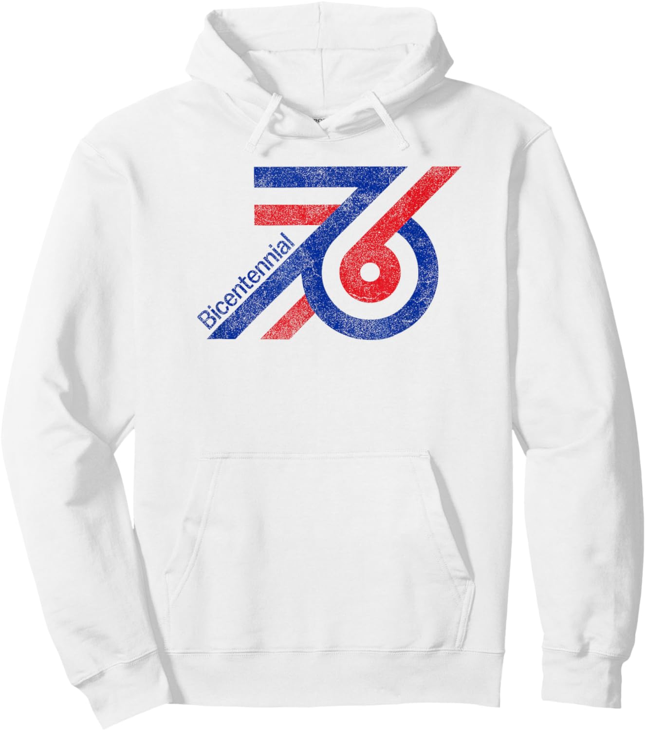 Bicentennial '76 Patriotic Throwback USA Hoodie - Hoodie | White