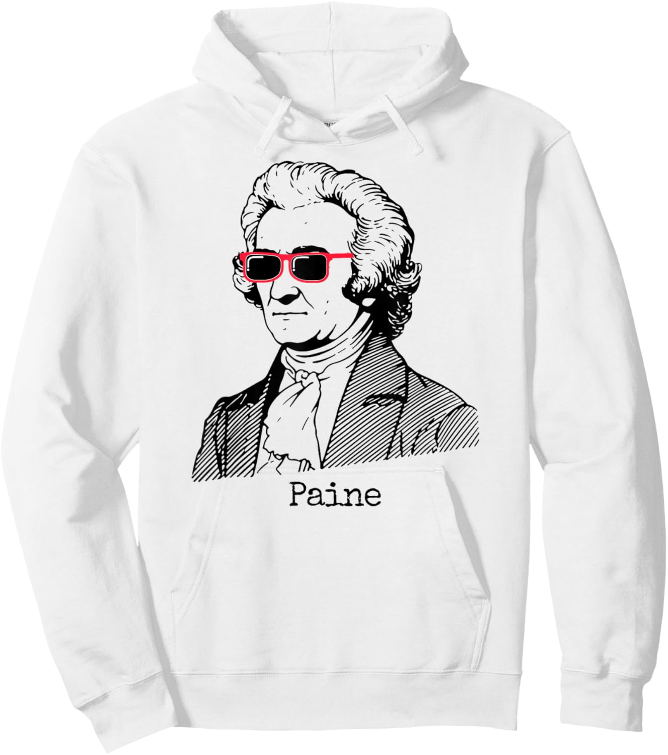 Thomas Paine Funny Hoodie - Hoodie | White