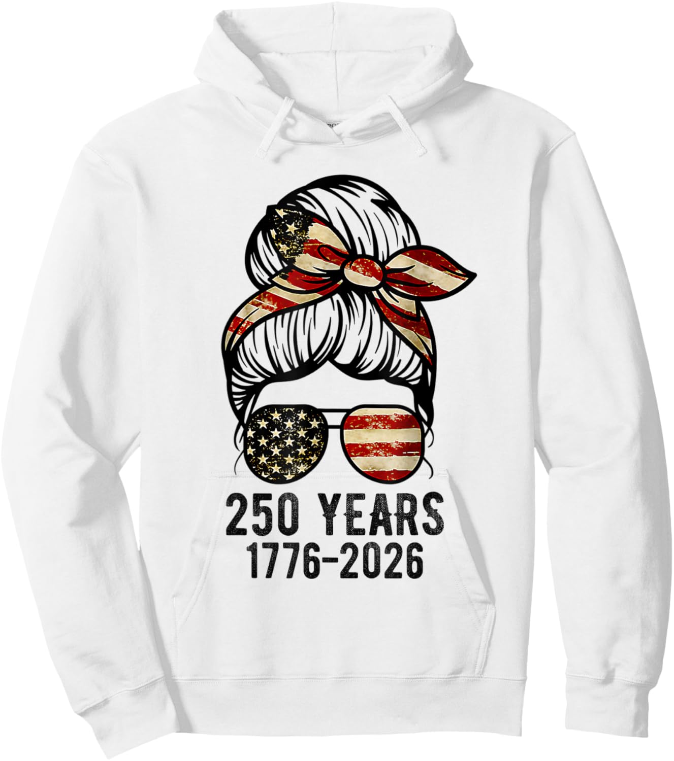 Flag Vintage 250 Years American 1776 2026 250th USA Birthday Hoodie - Hoodie | White