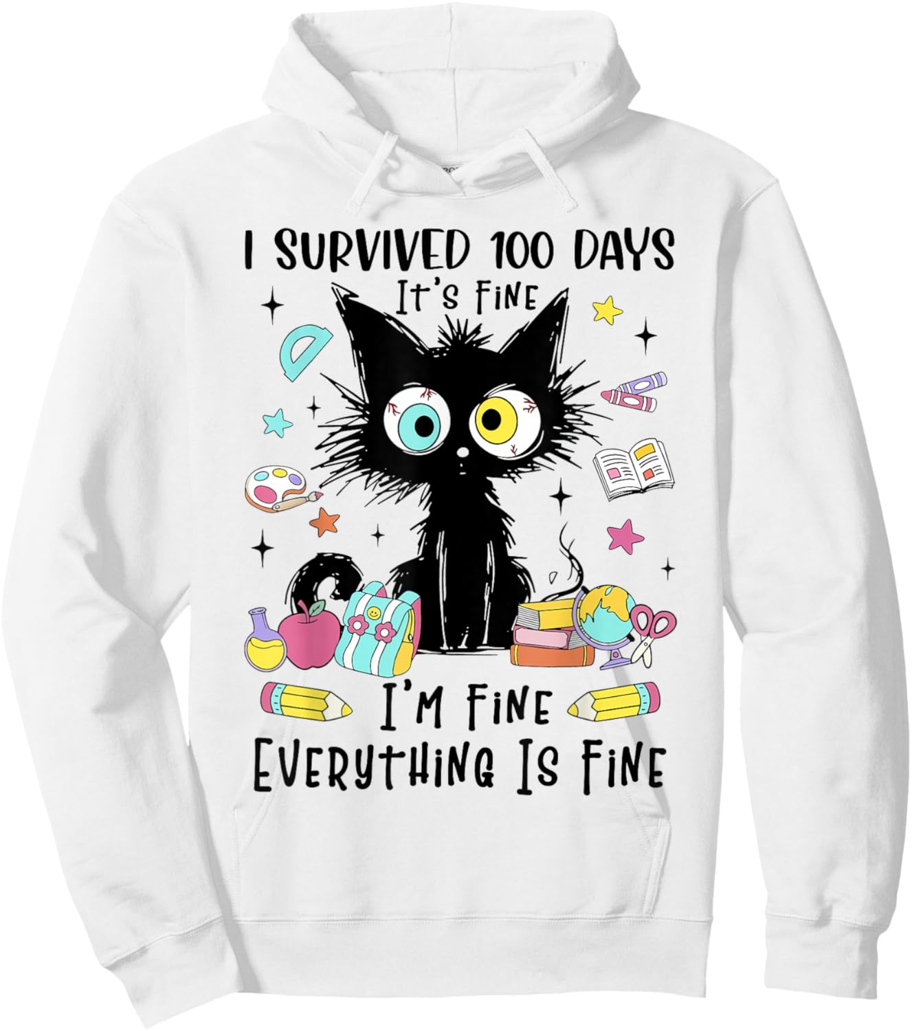 Funny Cat Lover Hoodie - Hoodie | White