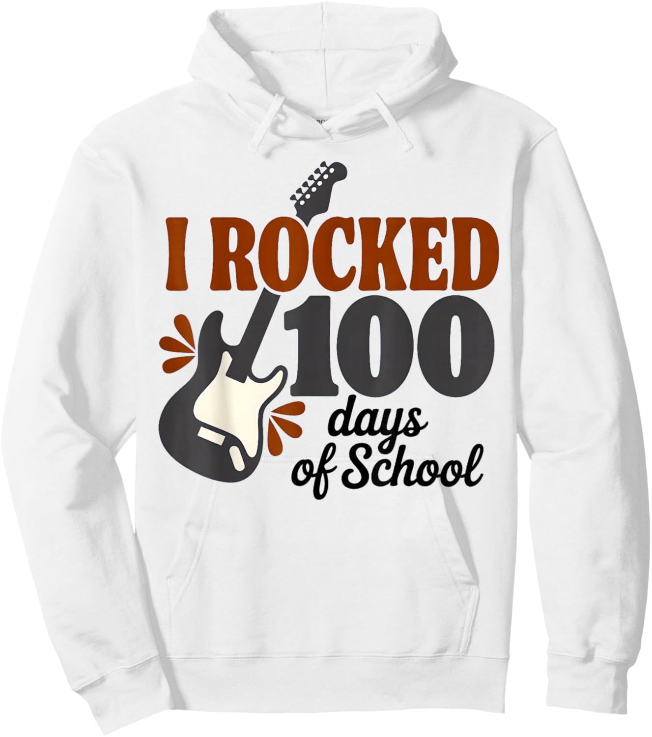 I Rocked 100 Days of School for Boys Girls Kids 100th Day Hoodie - Hoodie | White