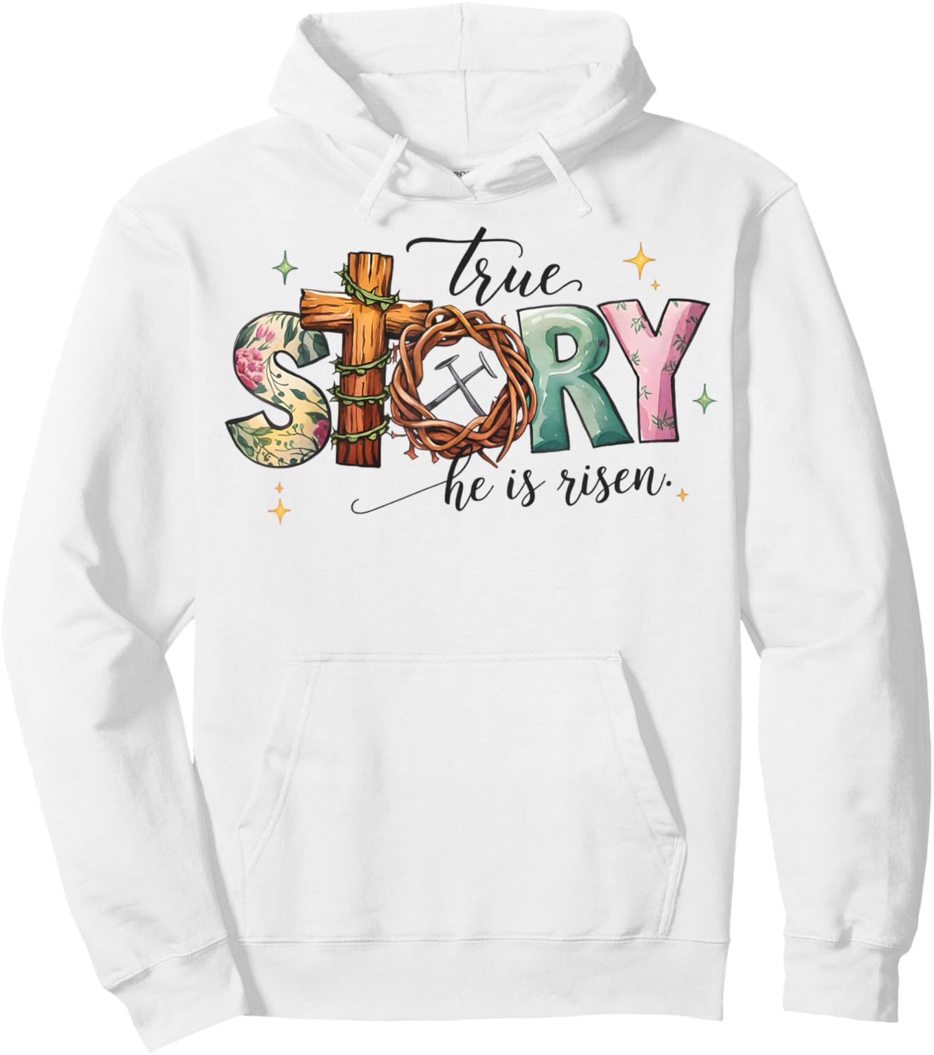 Resurrection Faith Christian Woman Easter Sunday Hoodie - Hoodie | White