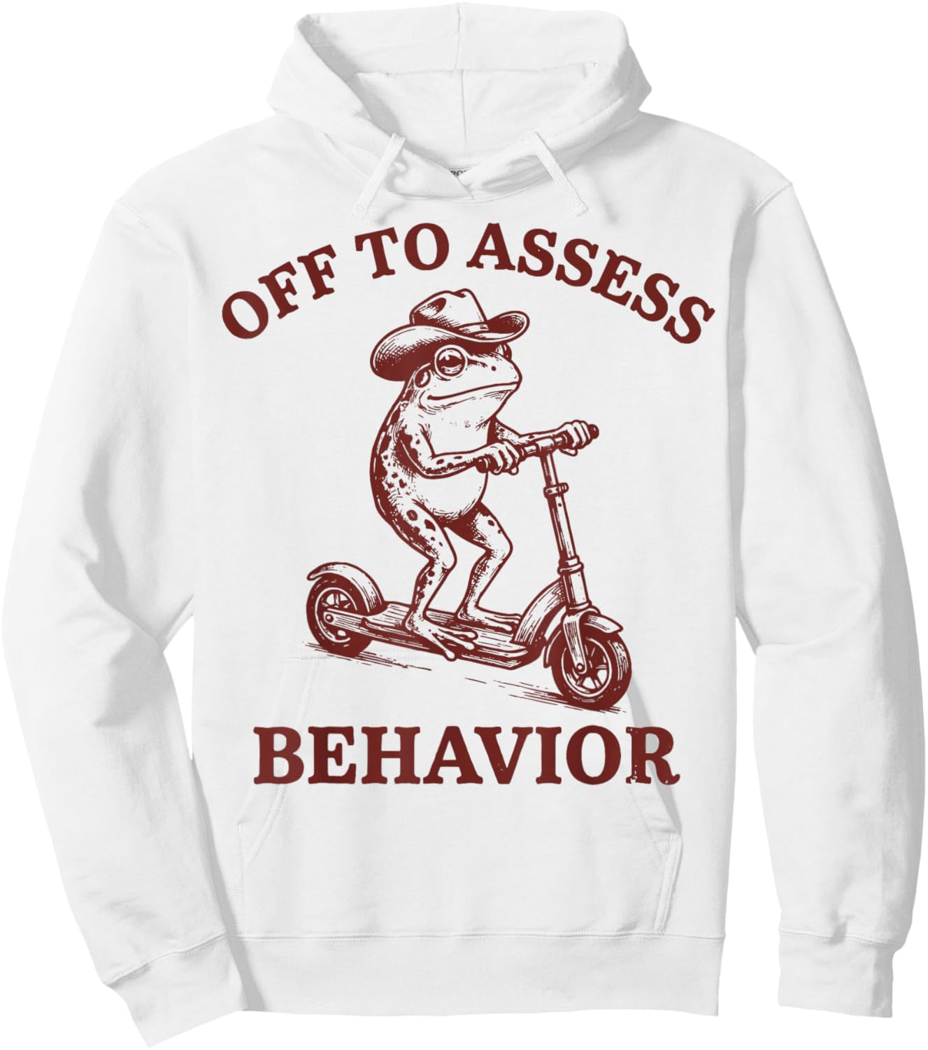 Off to Assess Behavior Frog Hoodie - Hoodie | White