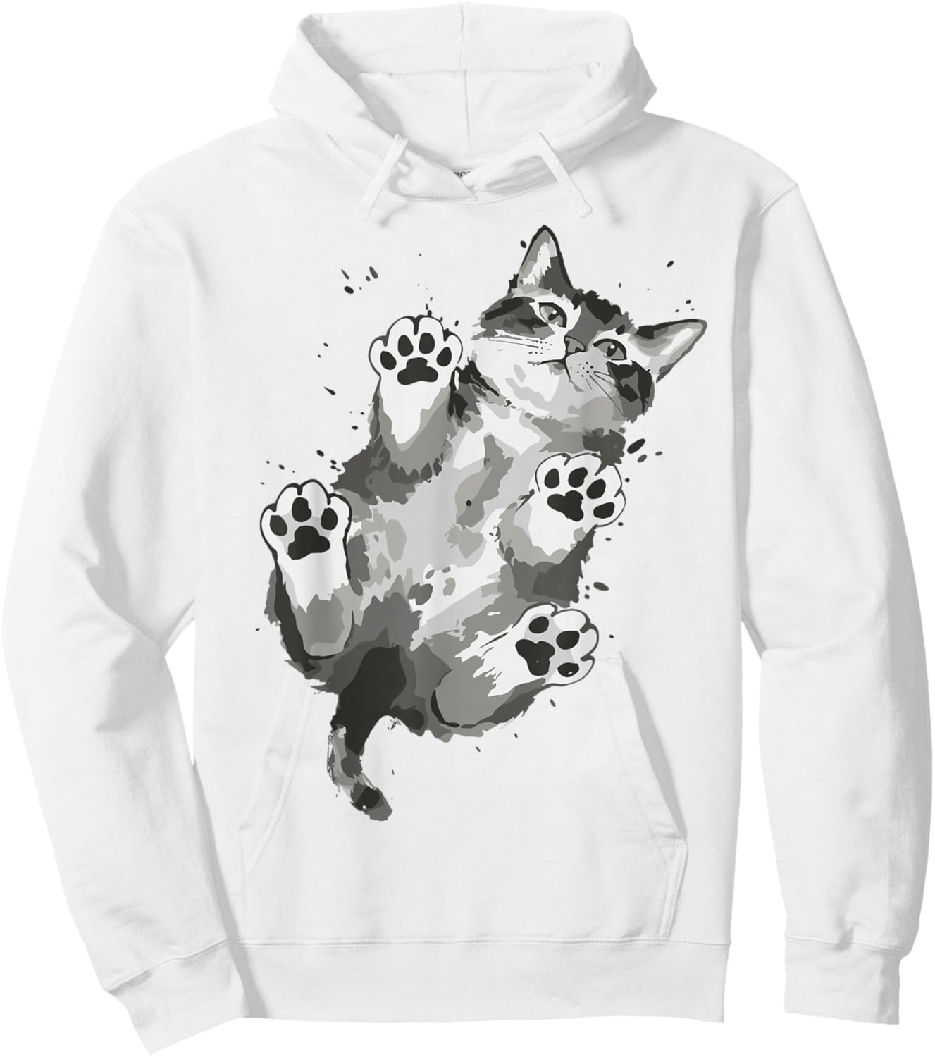 Cute Cat Paw Hoodie - Hoodie | White