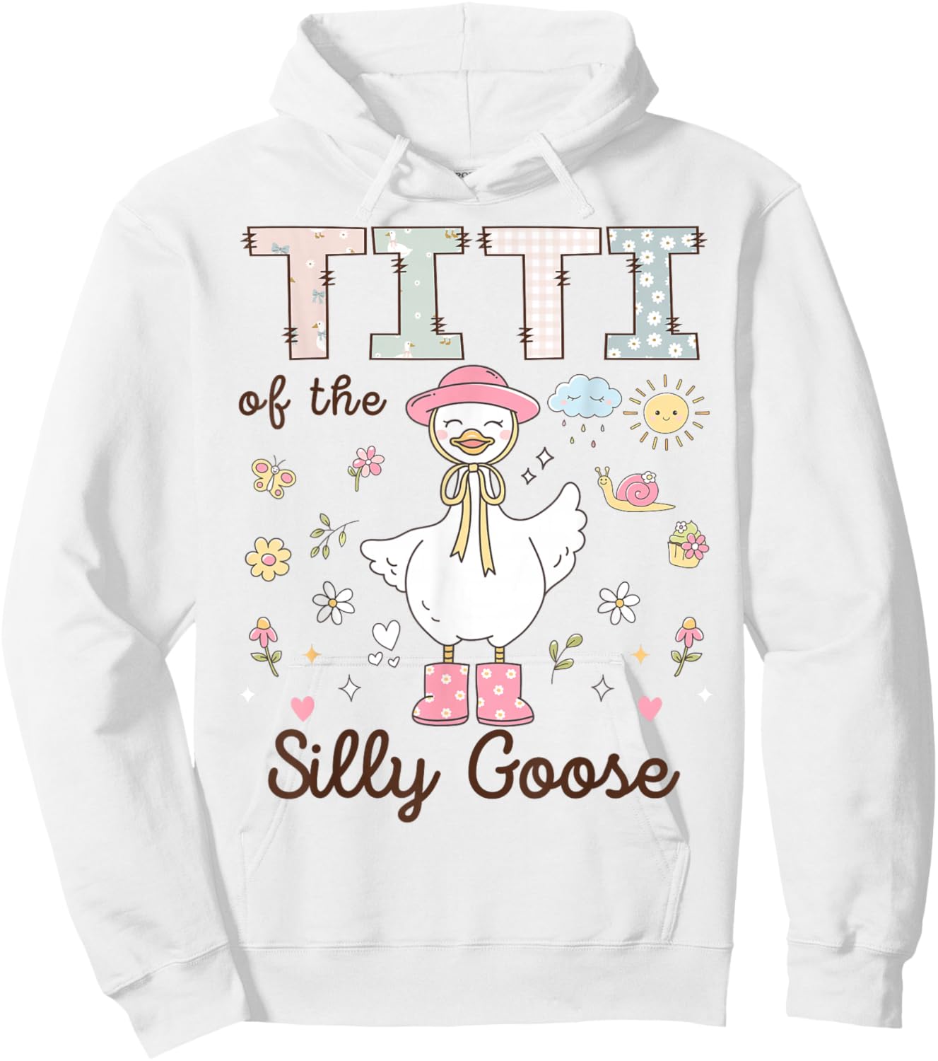 Titi of The Silly Goose First Birthday Girl Family Hoodie - Hoodie | White