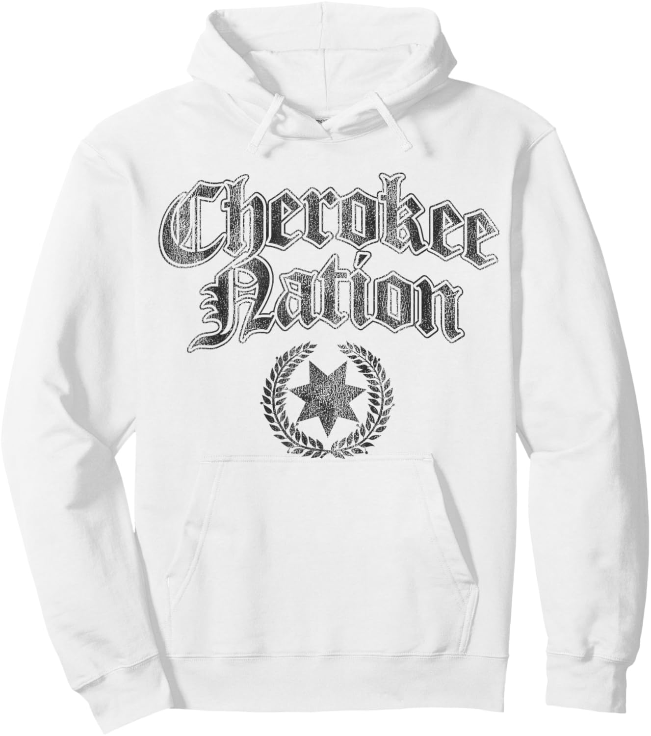 Vintage Cherokee Nation Native American Indian Hoodie - Hoodie | White