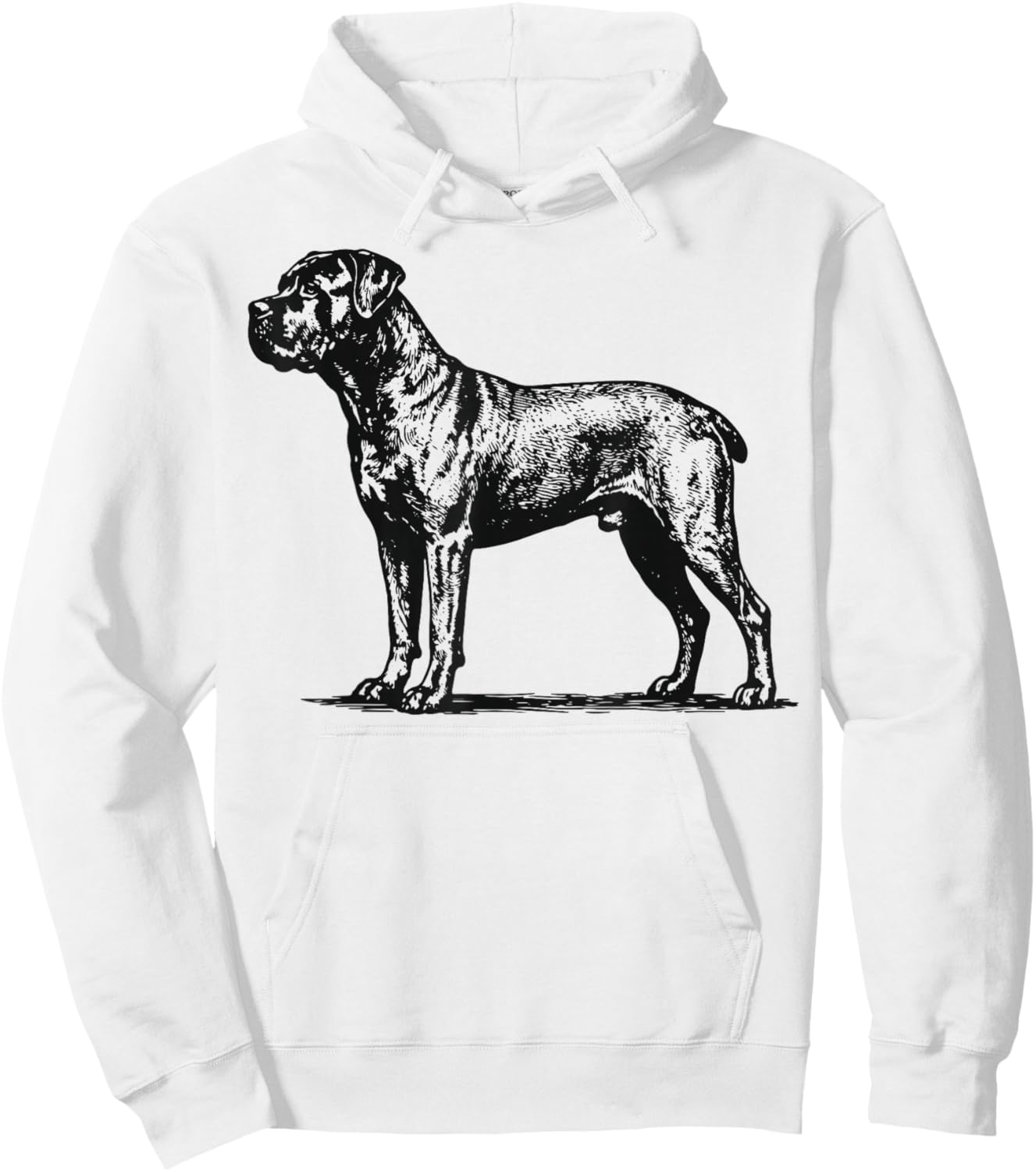 Cane Corso Illustration Hoodie - Hoodie | White