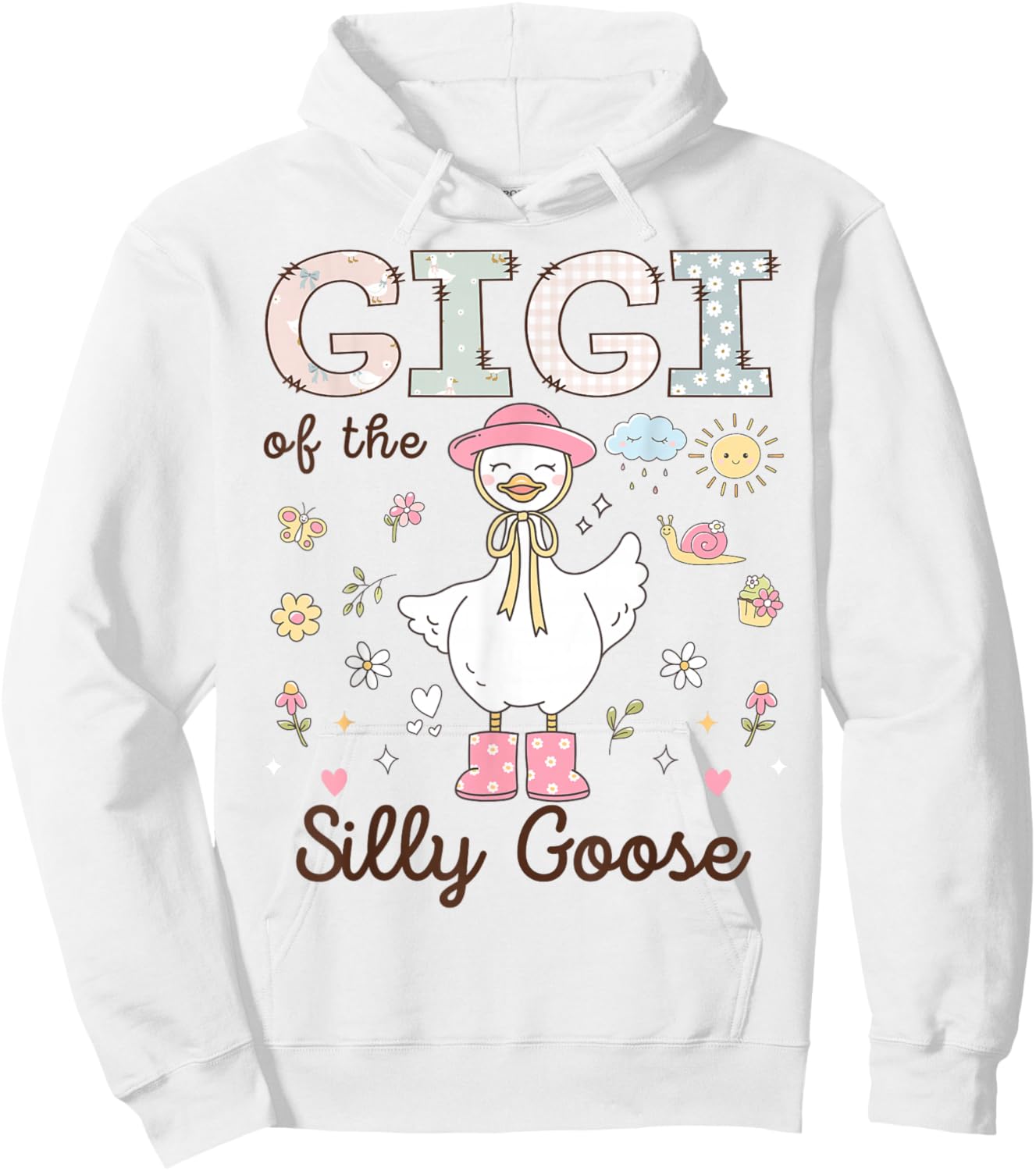 Gigi of The Silly Goose First Birthday Girl Family Hoodie - Hoodie | White