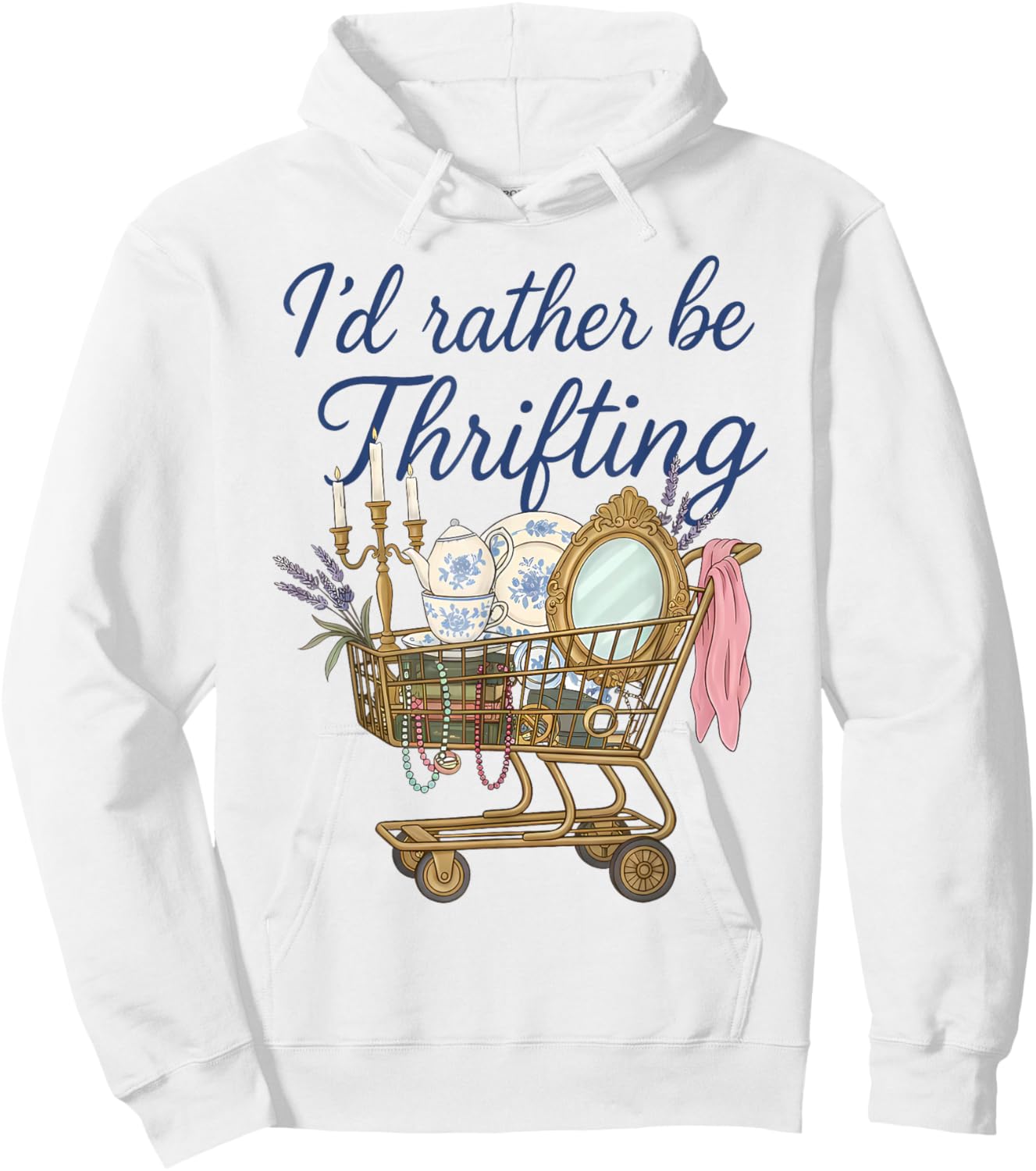 Thrift Lover Hoodie - Hoodie | White