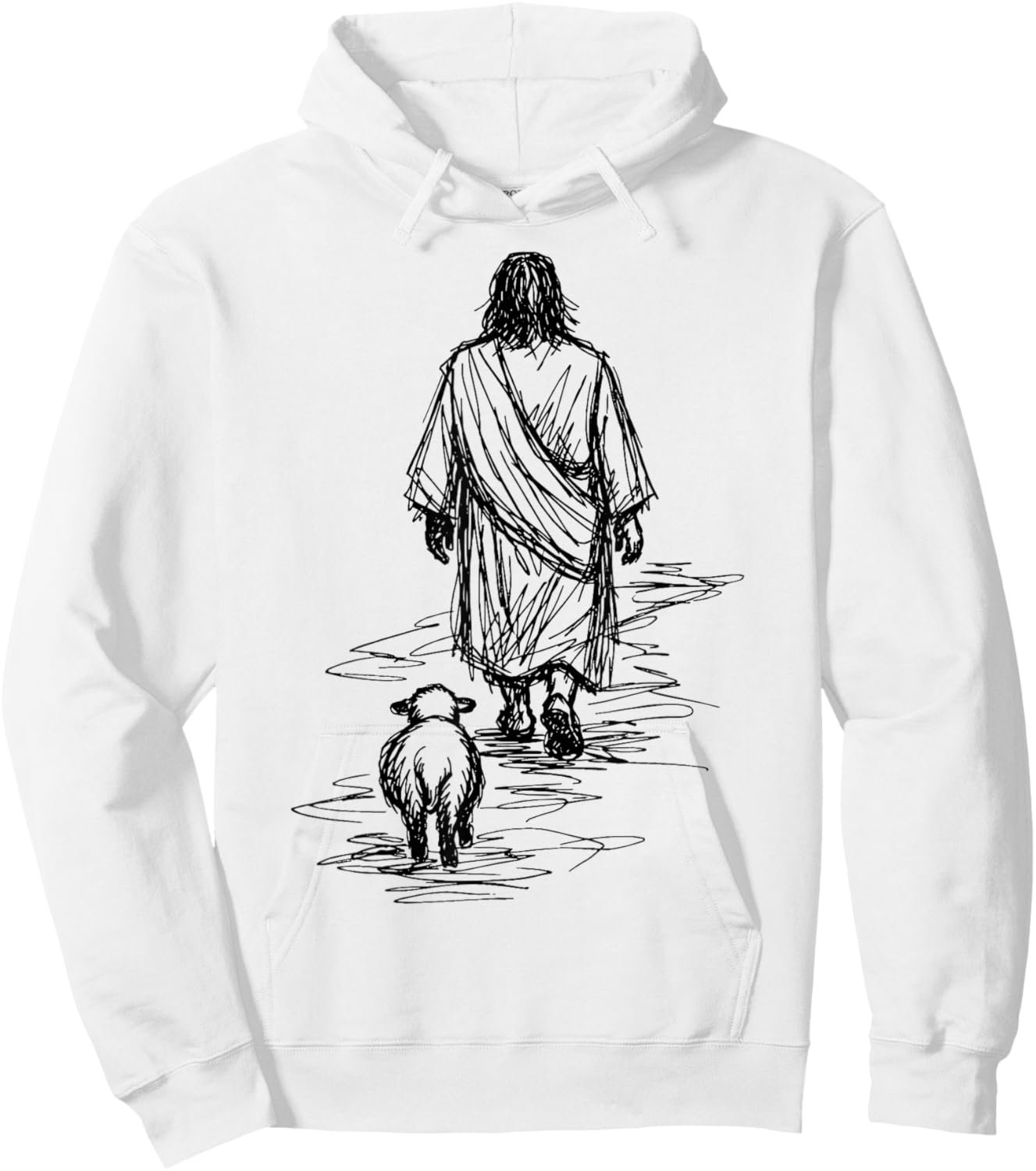 Jesus Leaves The 99 Sheep Hoodie - Hoodie | White