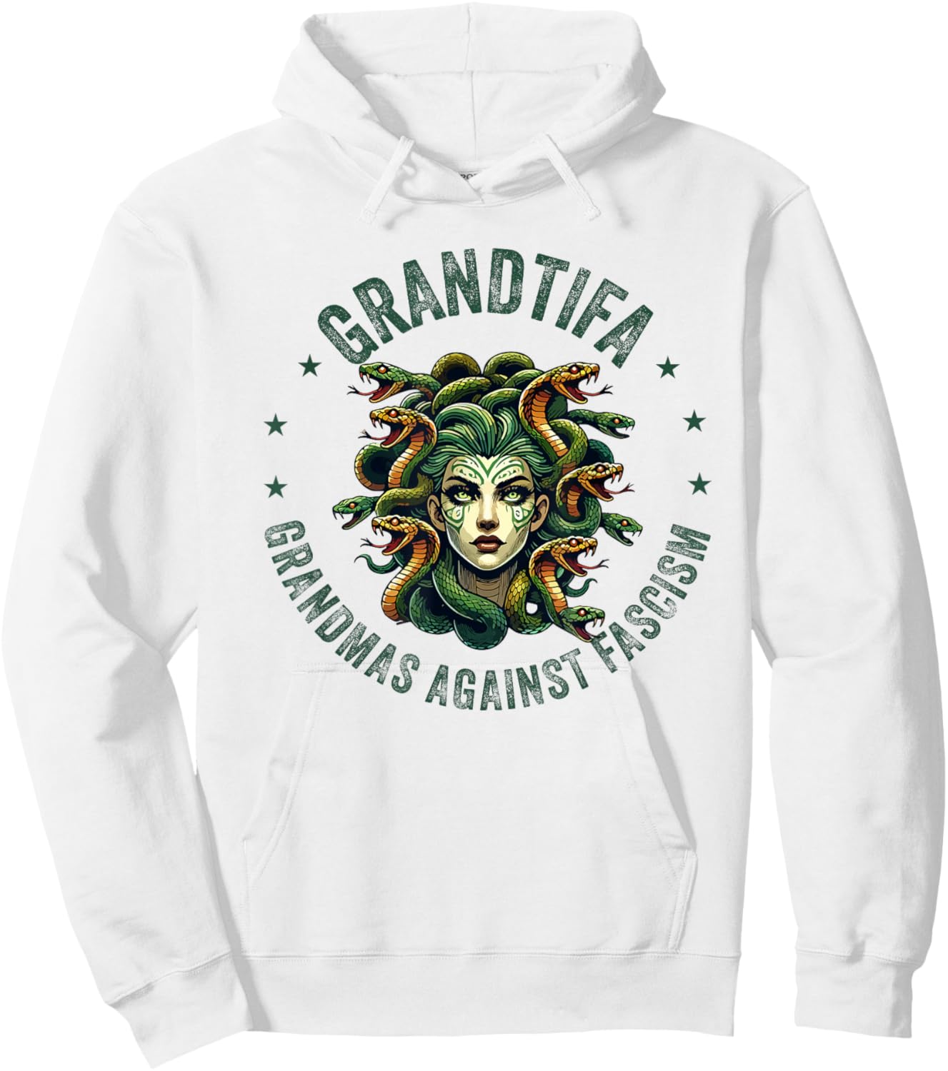 Protest Medusa Feminist Hoodie - Hoodie | White