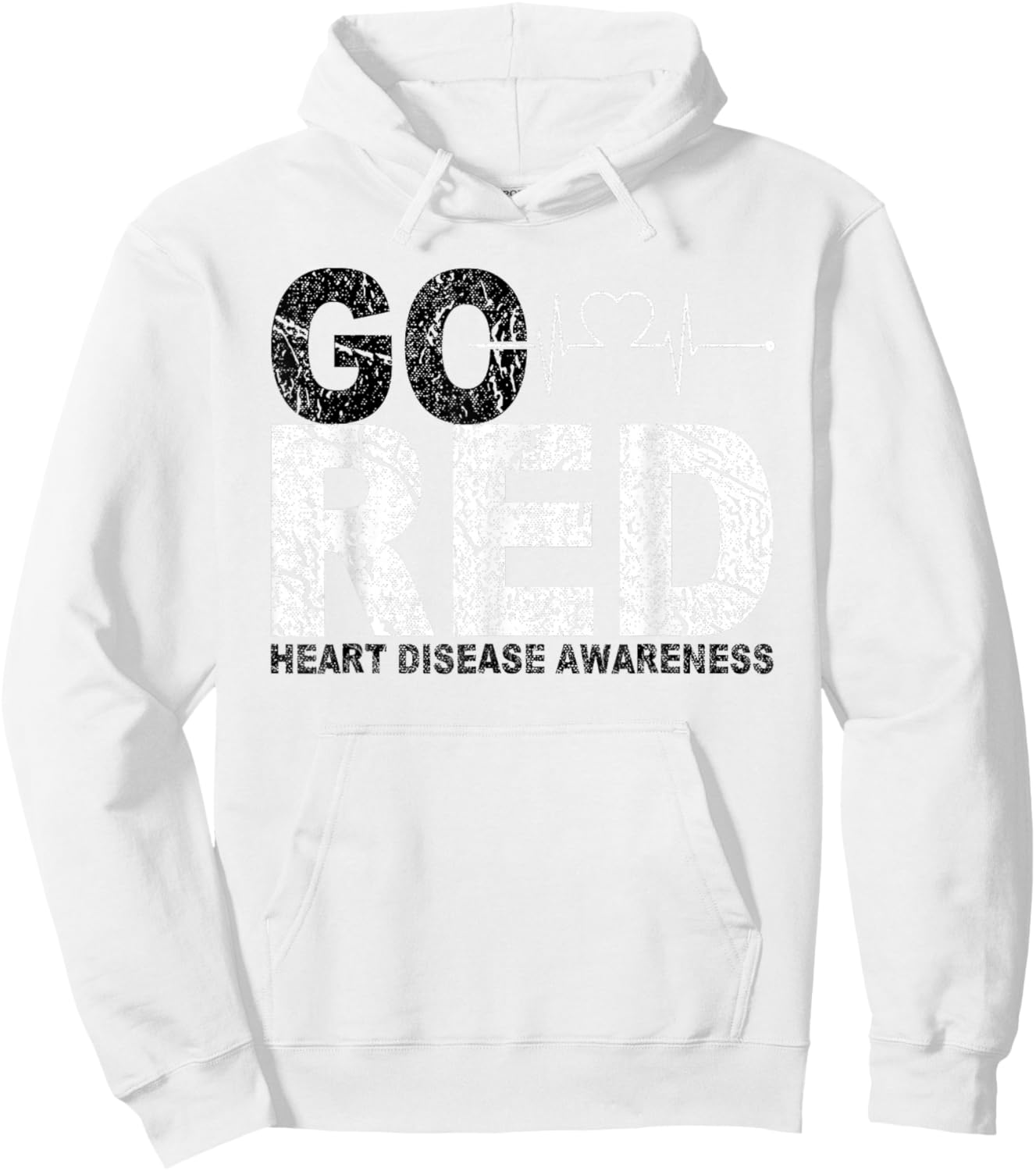 We Wear Red Day Go Red Heart Disease Awareness Month Go Red Hoodie - Hoodie | White