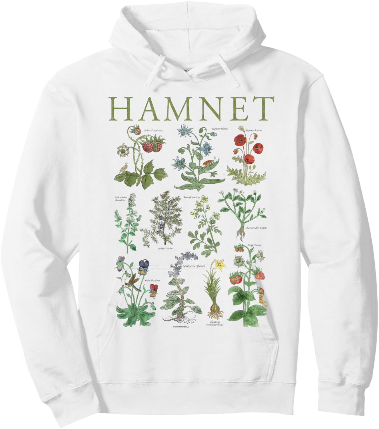 Botanical Illustration Hoodie - Hoodie | White