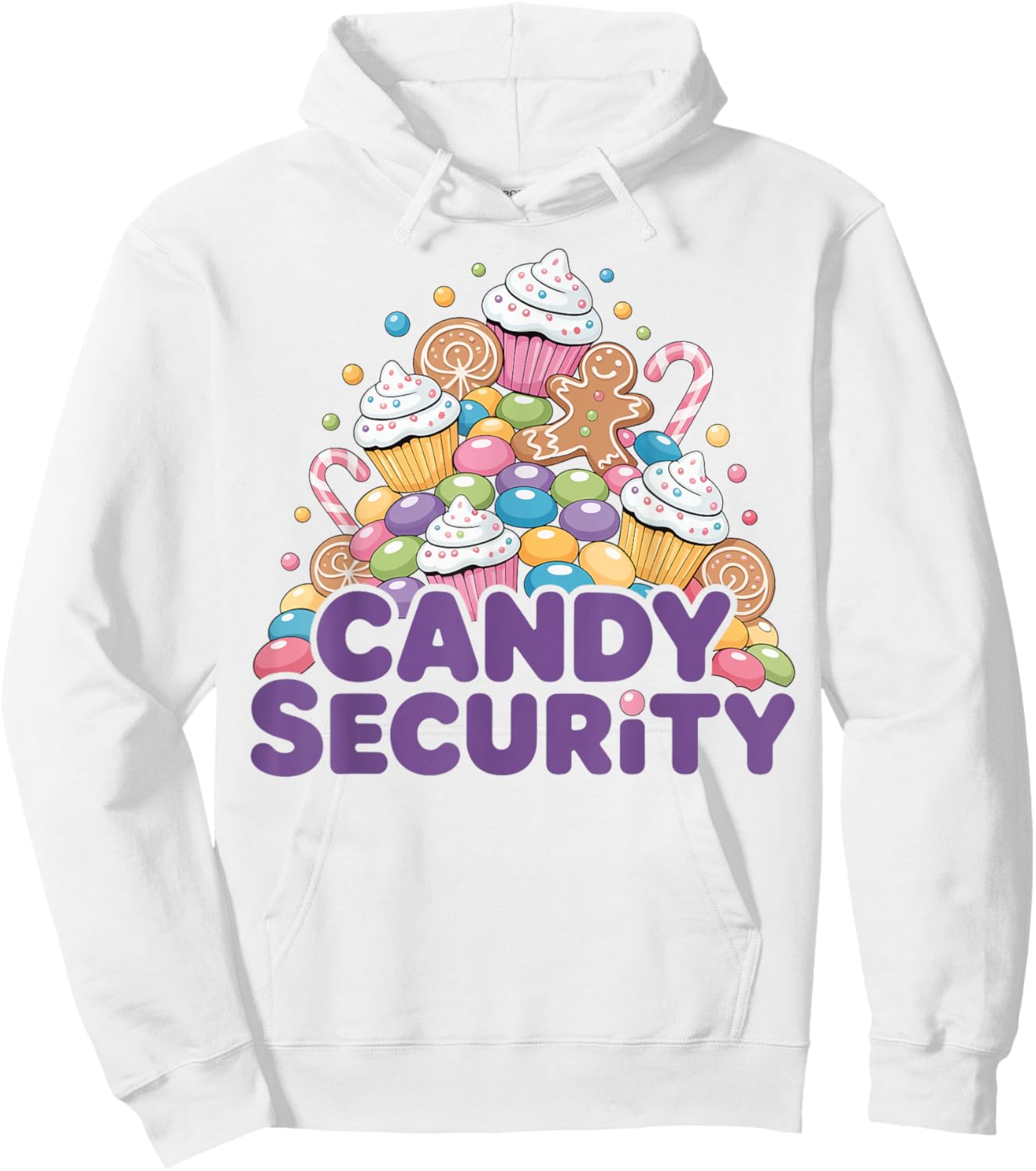 Candy Security Funny Christmas for Dessert and Holiday Lover Hoodie - Hoodie | White