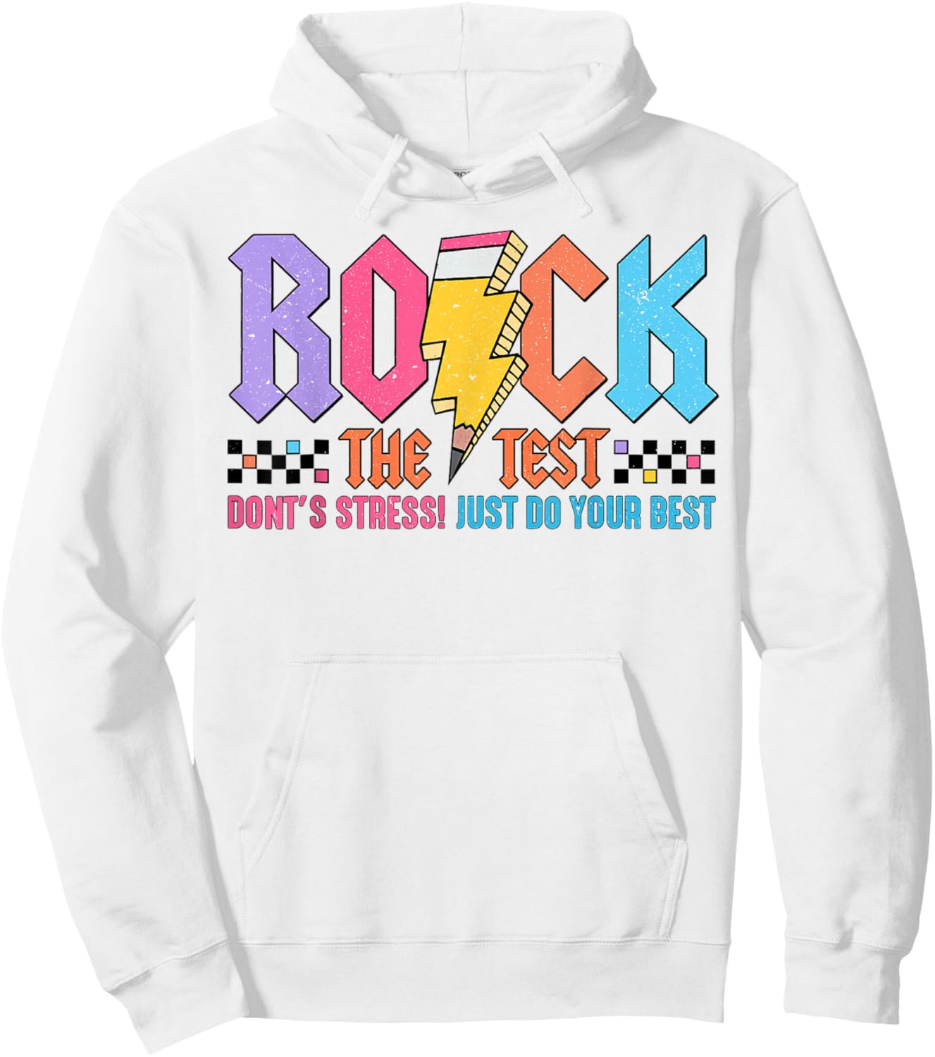 Rock The Test You Got This for Student Teacher Kids Test Day Hoodie - Hoodie | White
