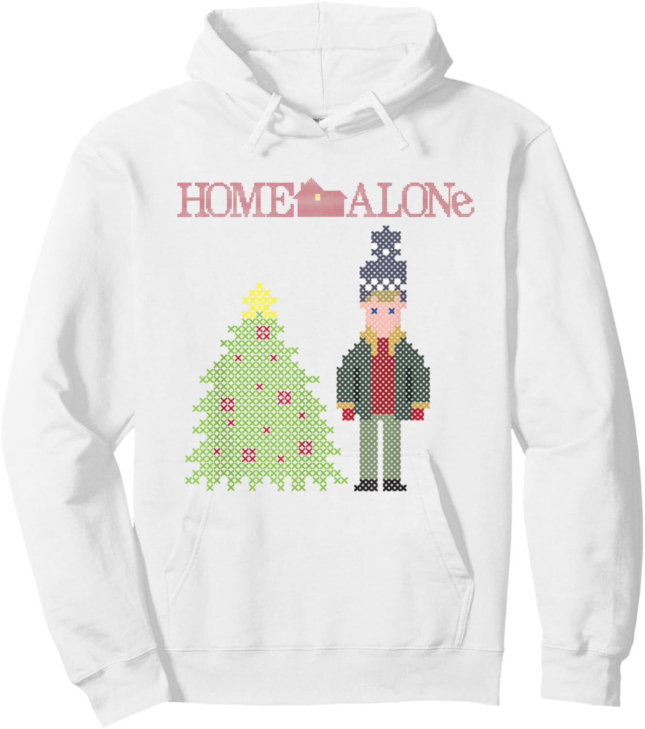 Home Alone Vintage Kevin Christmas Tree Hoodie - Hoodie | White