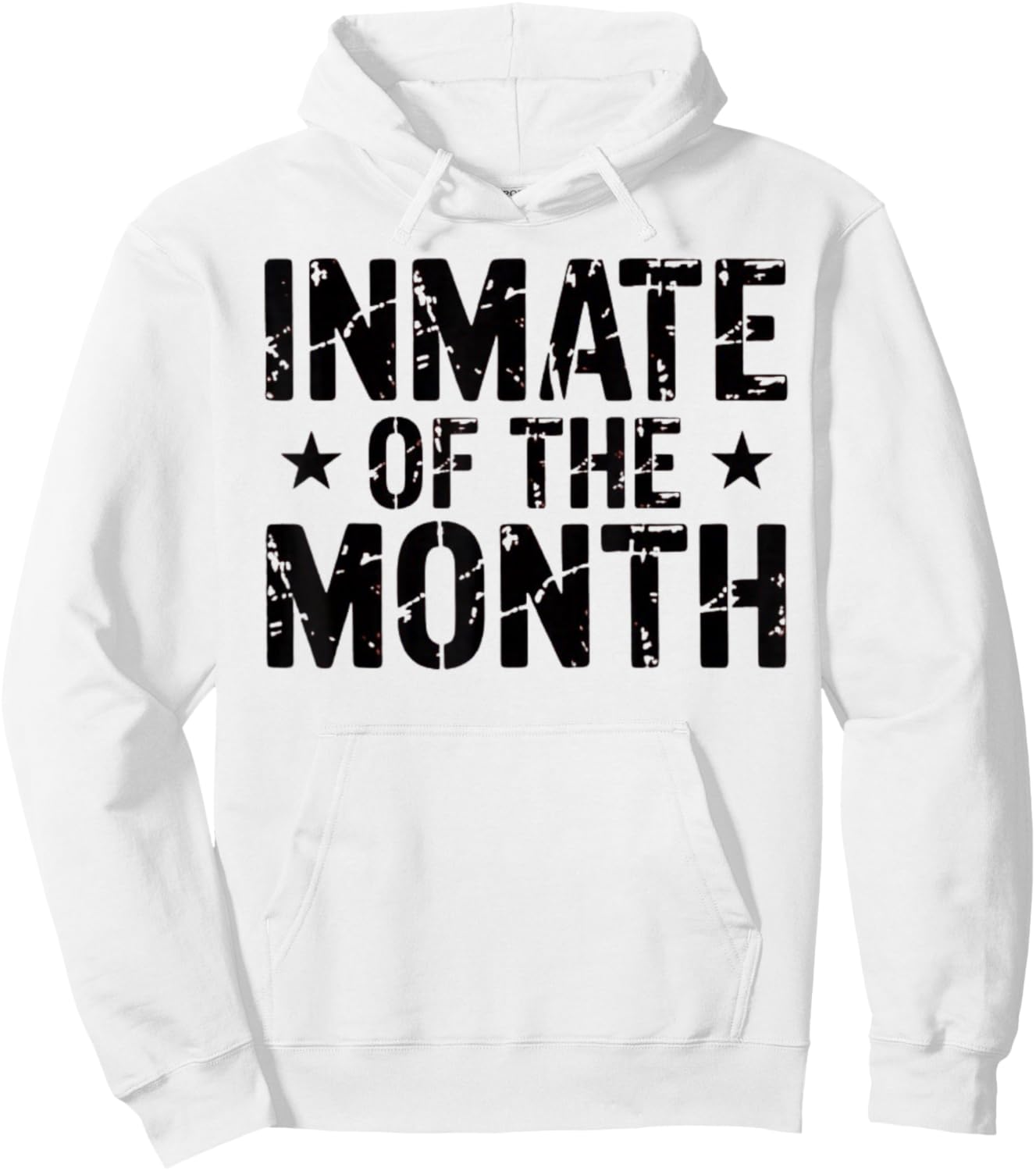 Inmate of The Month Prisoner Costume Inmate County Jail Hoodie - Hoodie | White