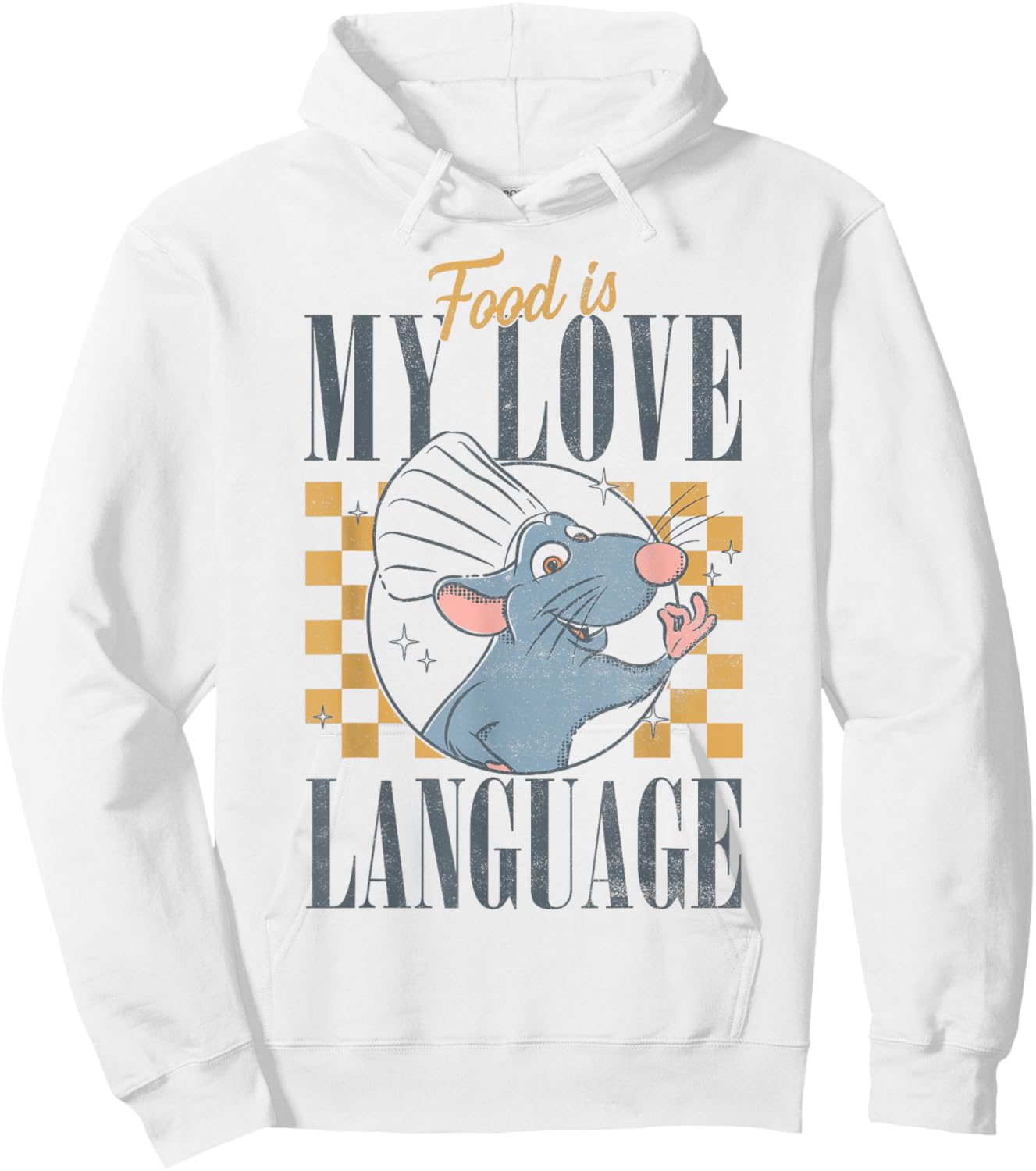 Disney Pixar Ratatouille Food is My Love Language Remy Hoodie - Hoodie | White