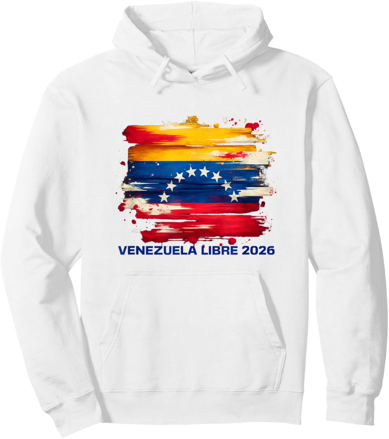 Venezuela Libre 2026 Flag Design for National Pride Hoodie - Hoodie | White