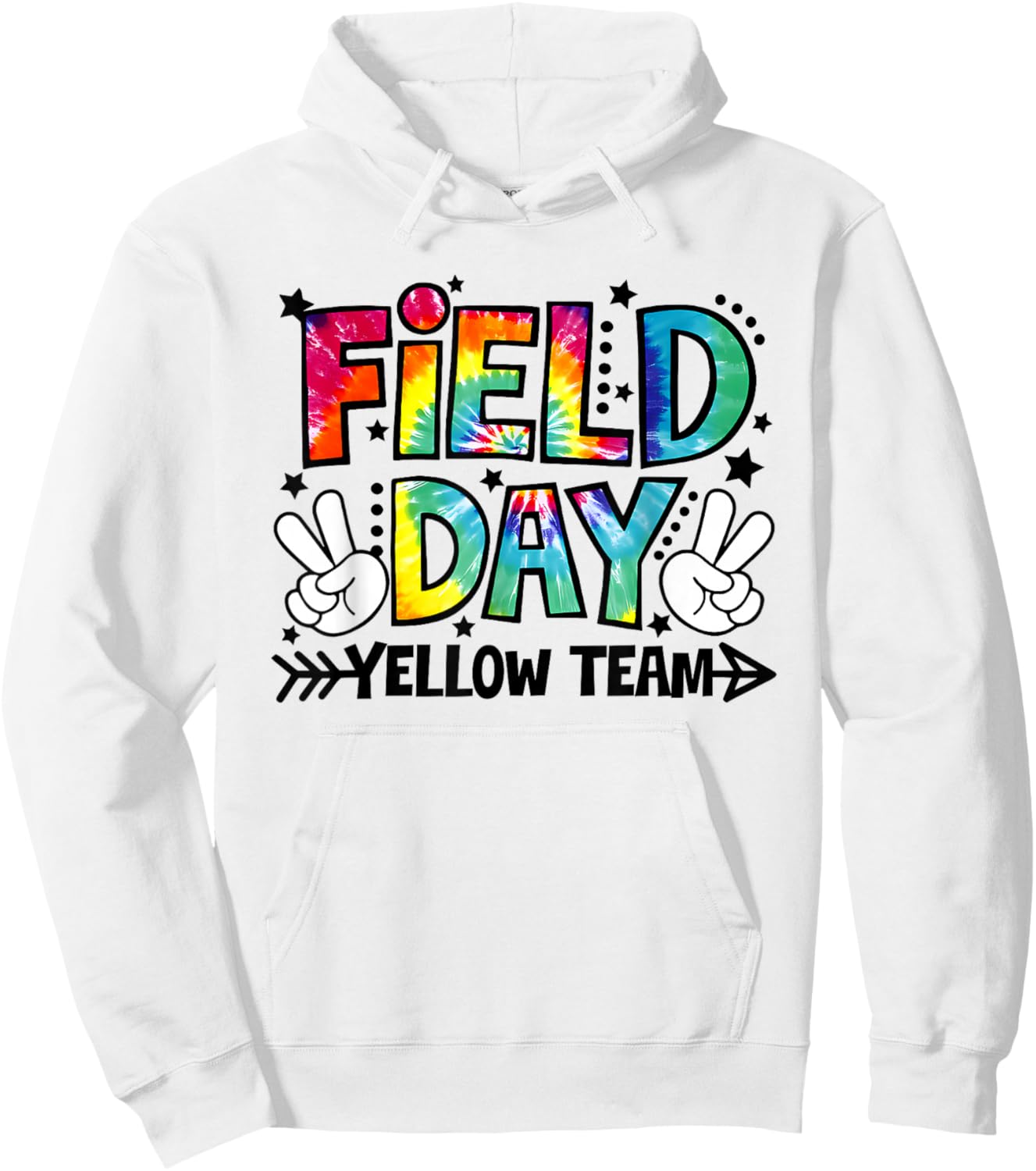 Field Day Yellow Team Funny for Teacher Kids Field Day Games Hoodie - Hoodie | White
