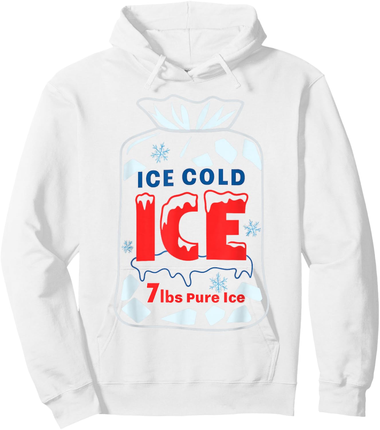Bag of Ice Halloween Costume Hoodie - Hoodie | White
