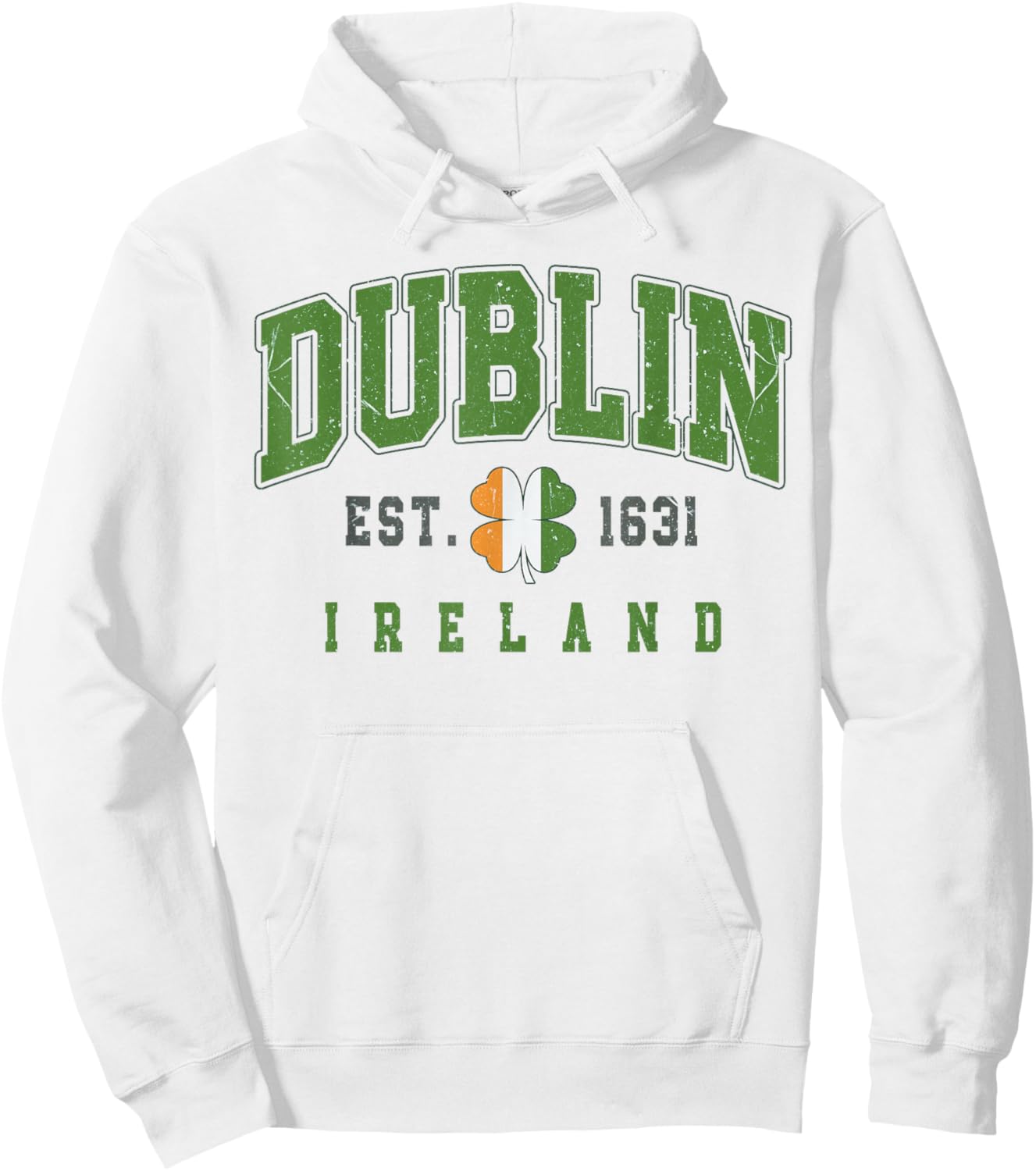 Dublin Ireland for St Patrick’s Day or Irish Travel Hoodie - Hoodie | White