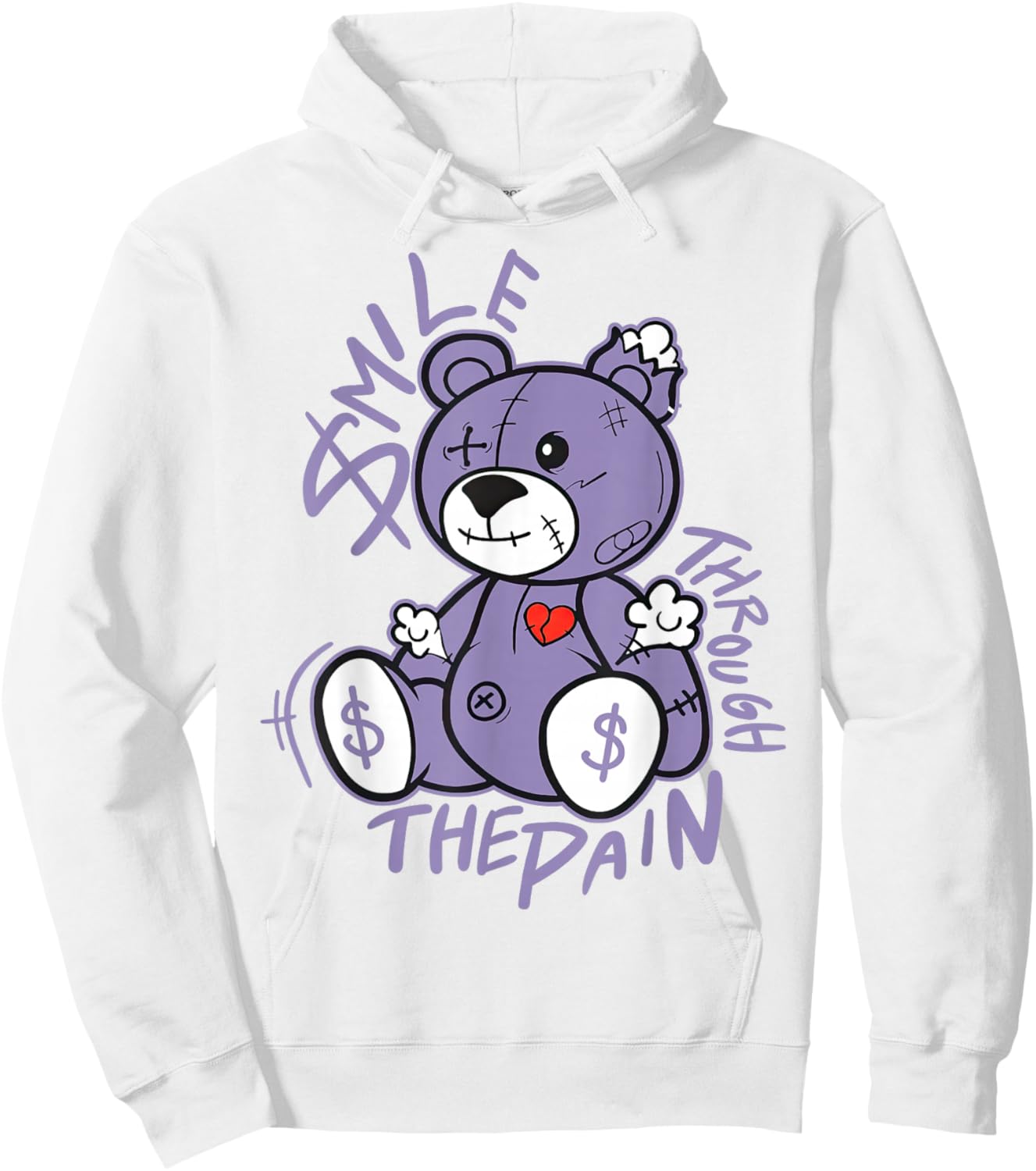 Hydrangeas Wild Grape White Purple Color Match Hoodie - Hoodie | White
