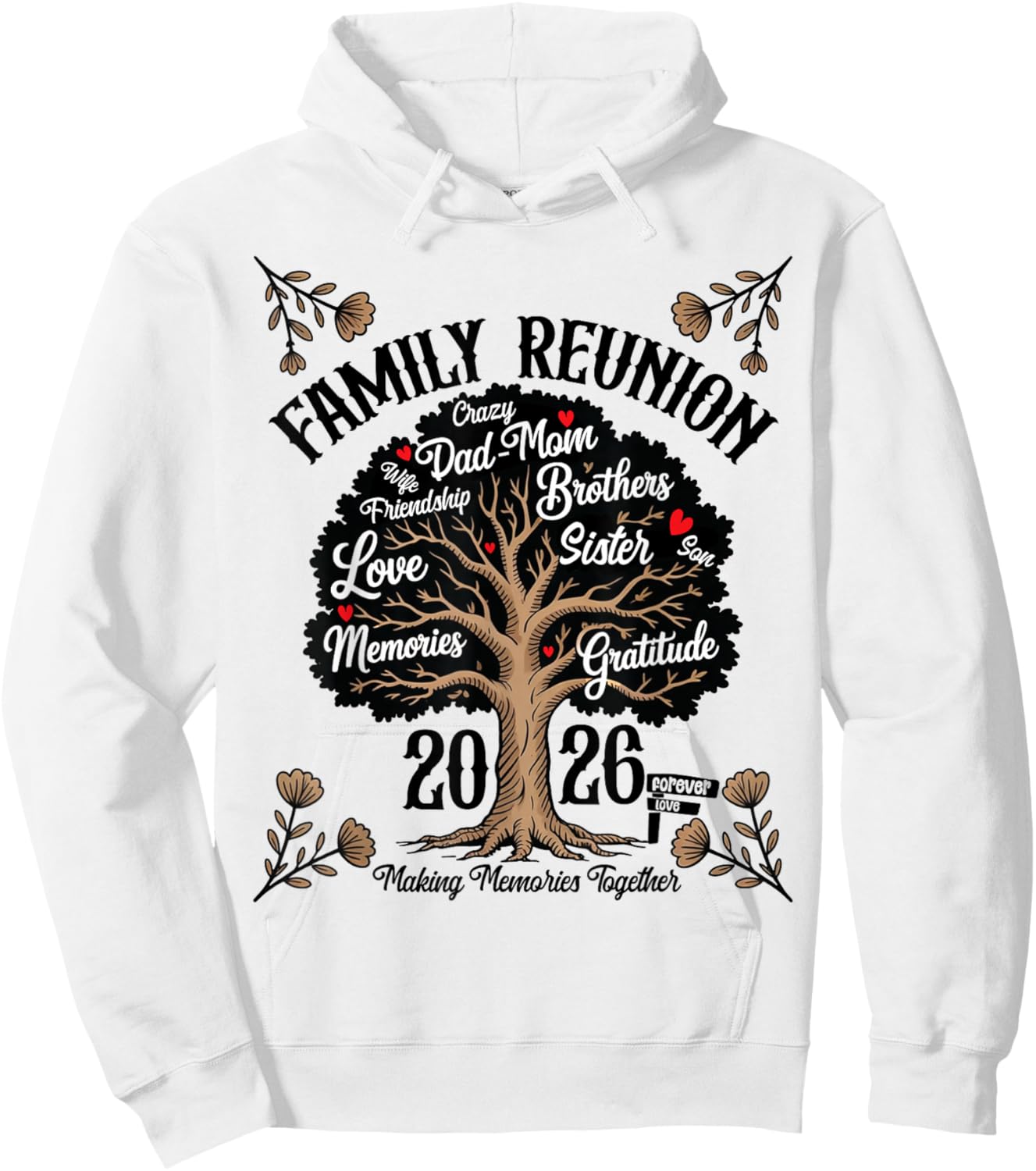 Making Memories Family Matching Group Family Reunion 2026 Hoodie - Hoodie | White