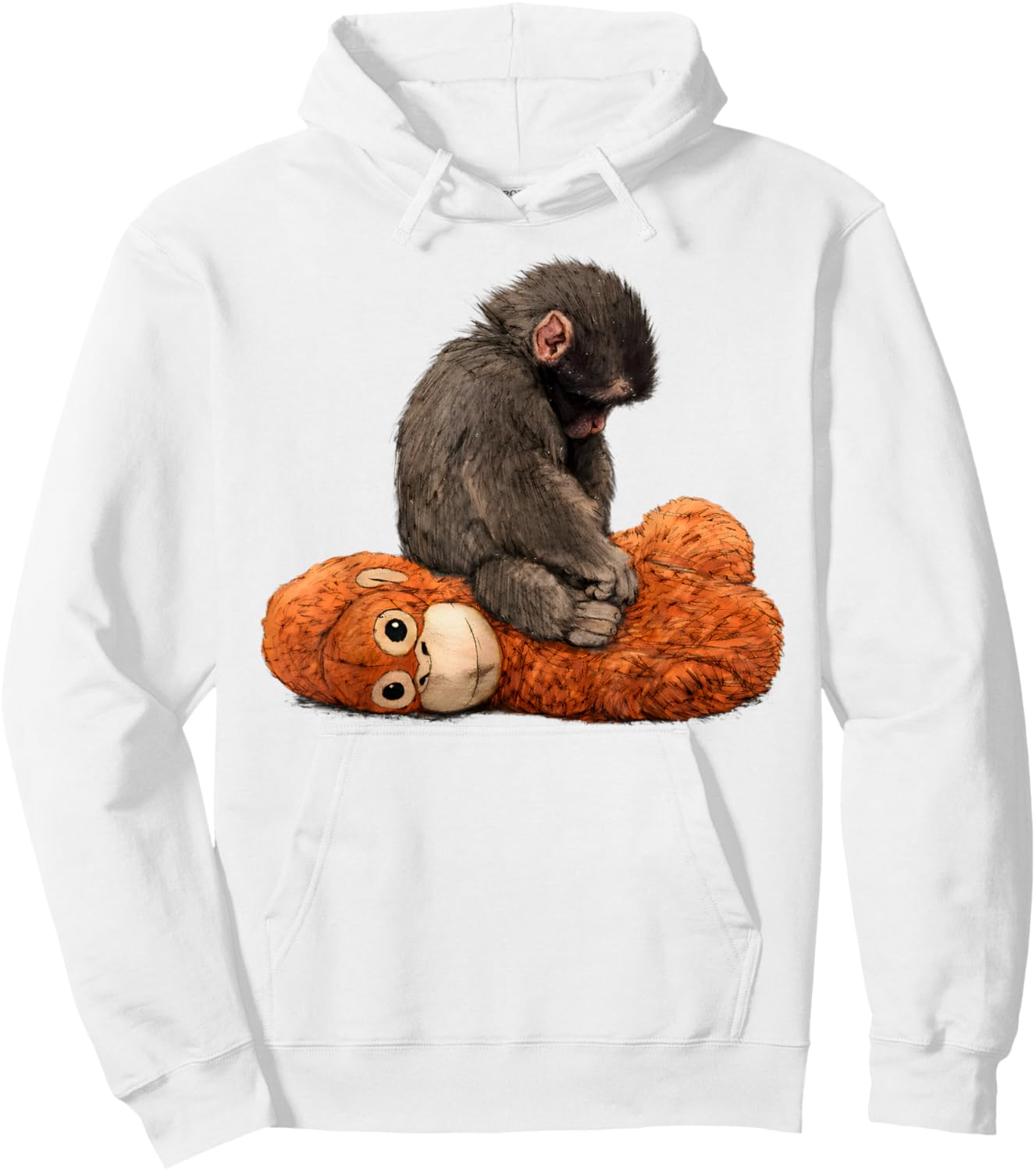 Baby Monkey Punch Hoodie - Hoodie | White