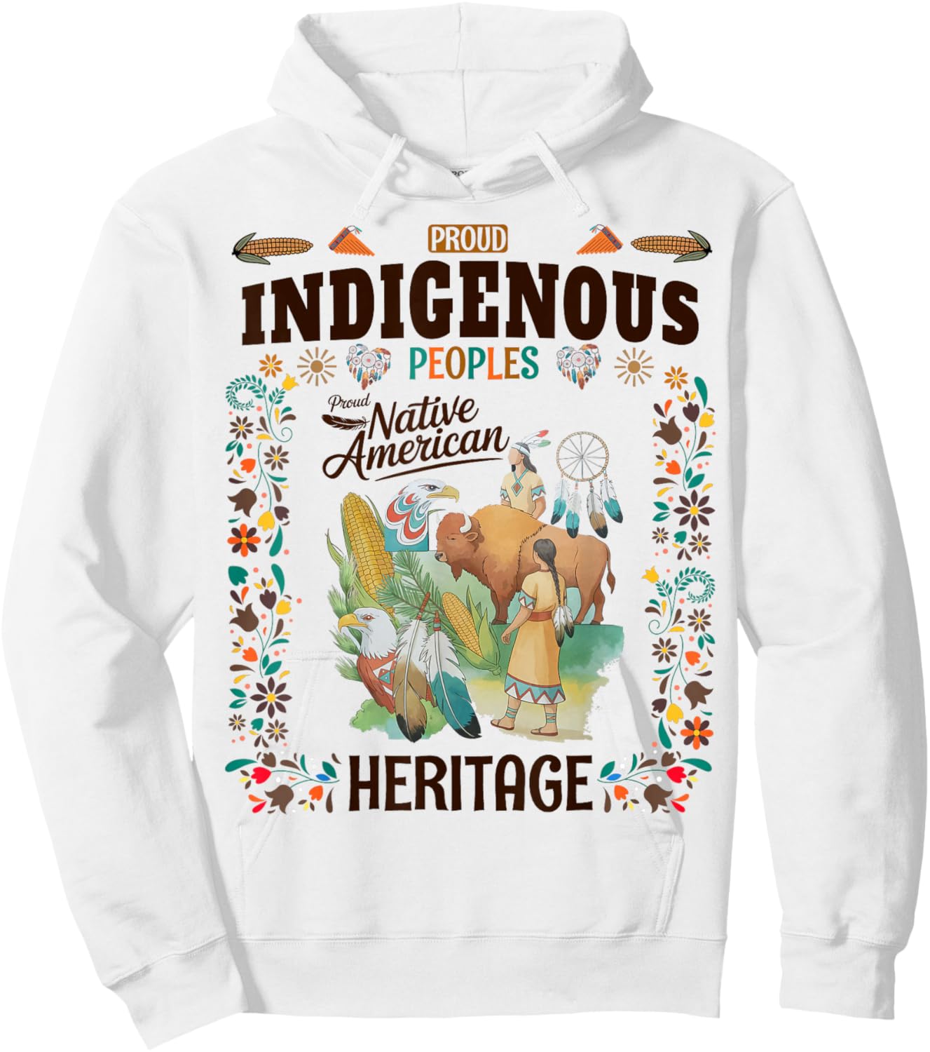 Indigenous Peoples Women Idea Native American Heritage Month Hoodie - Hoodie | White