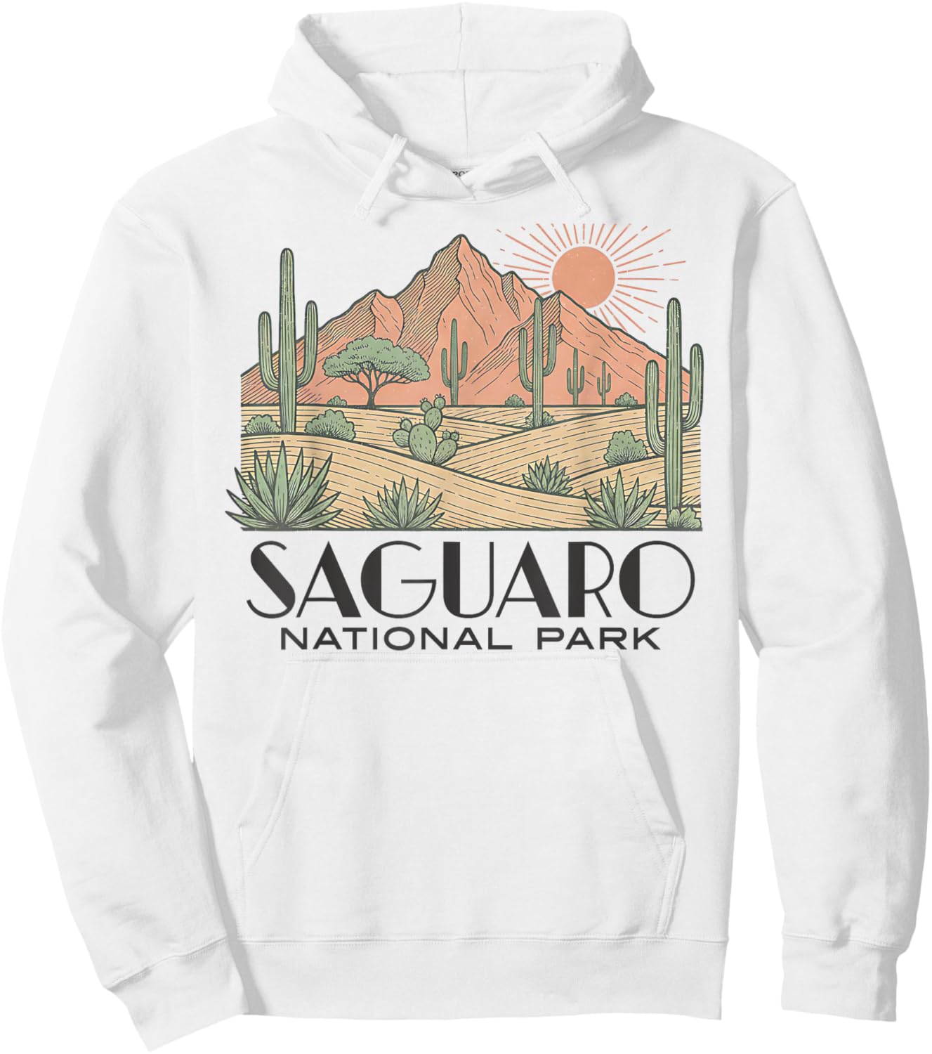 Saguaro National Park Hoodie - Hoodie | White