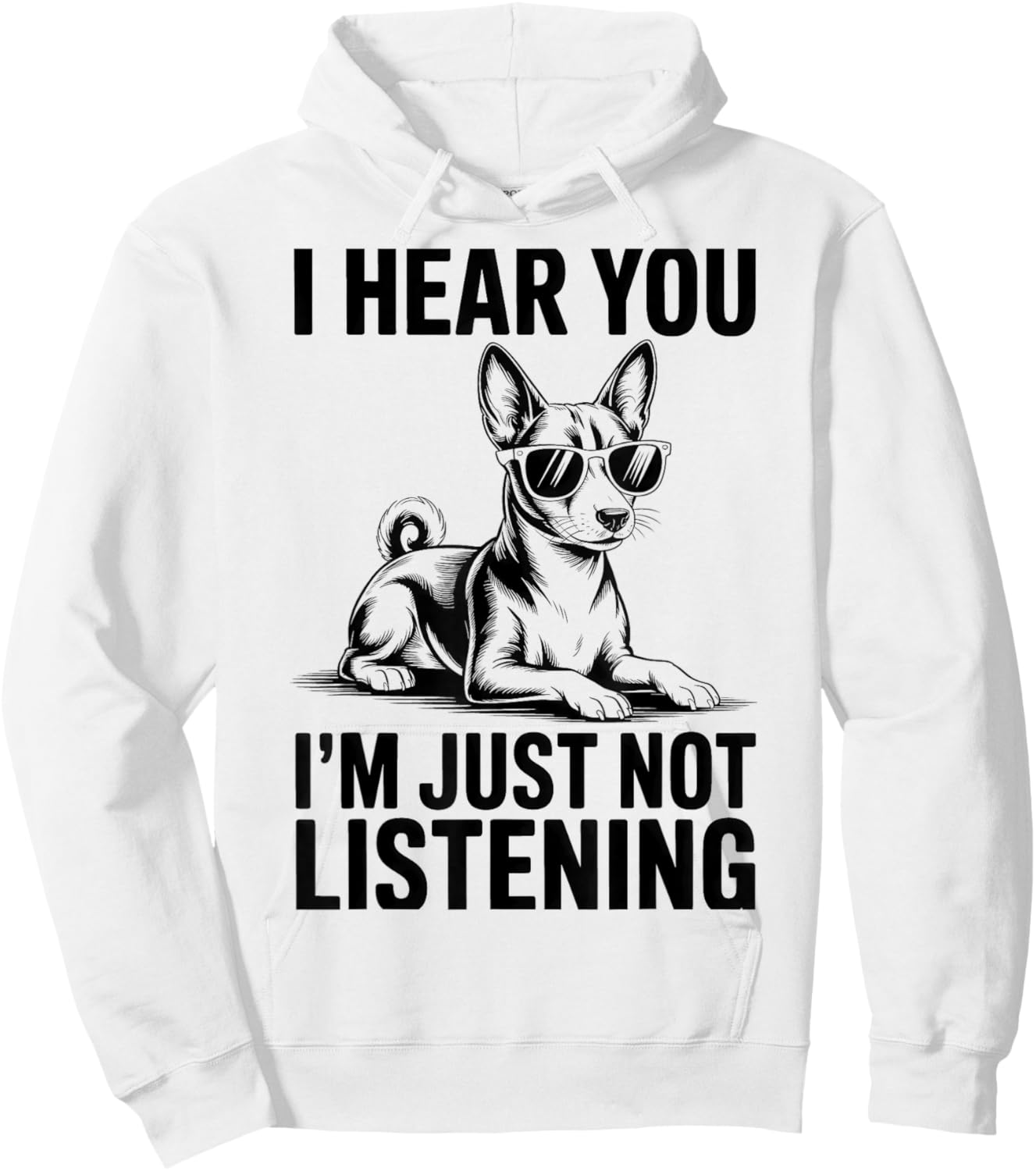 Basenji Funny Basenji Hoodie - Hoodie | White