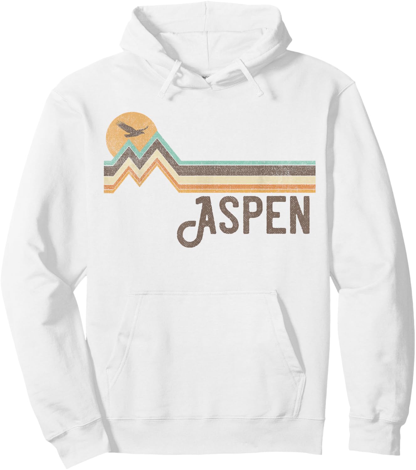 Aspen - Vintage Men Women 70s 80s Graphic Cool Nature Hoodie - Hoodie | White