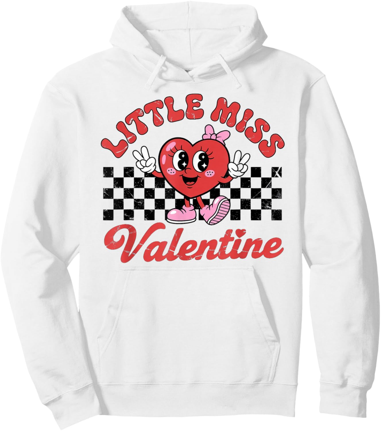 Little Miss Valentine Hoodie - Hoodie | White