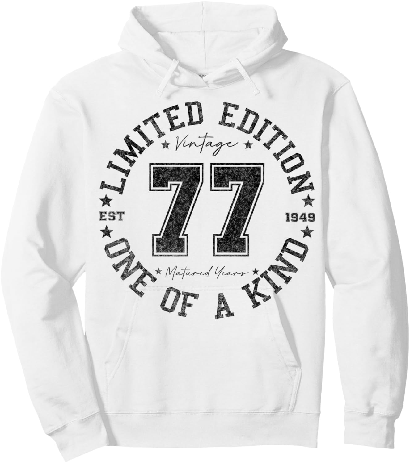77 Year Old Gifts Vintage 1949 Limited Edition 77th Birthday Hoodie - Hoodie | White