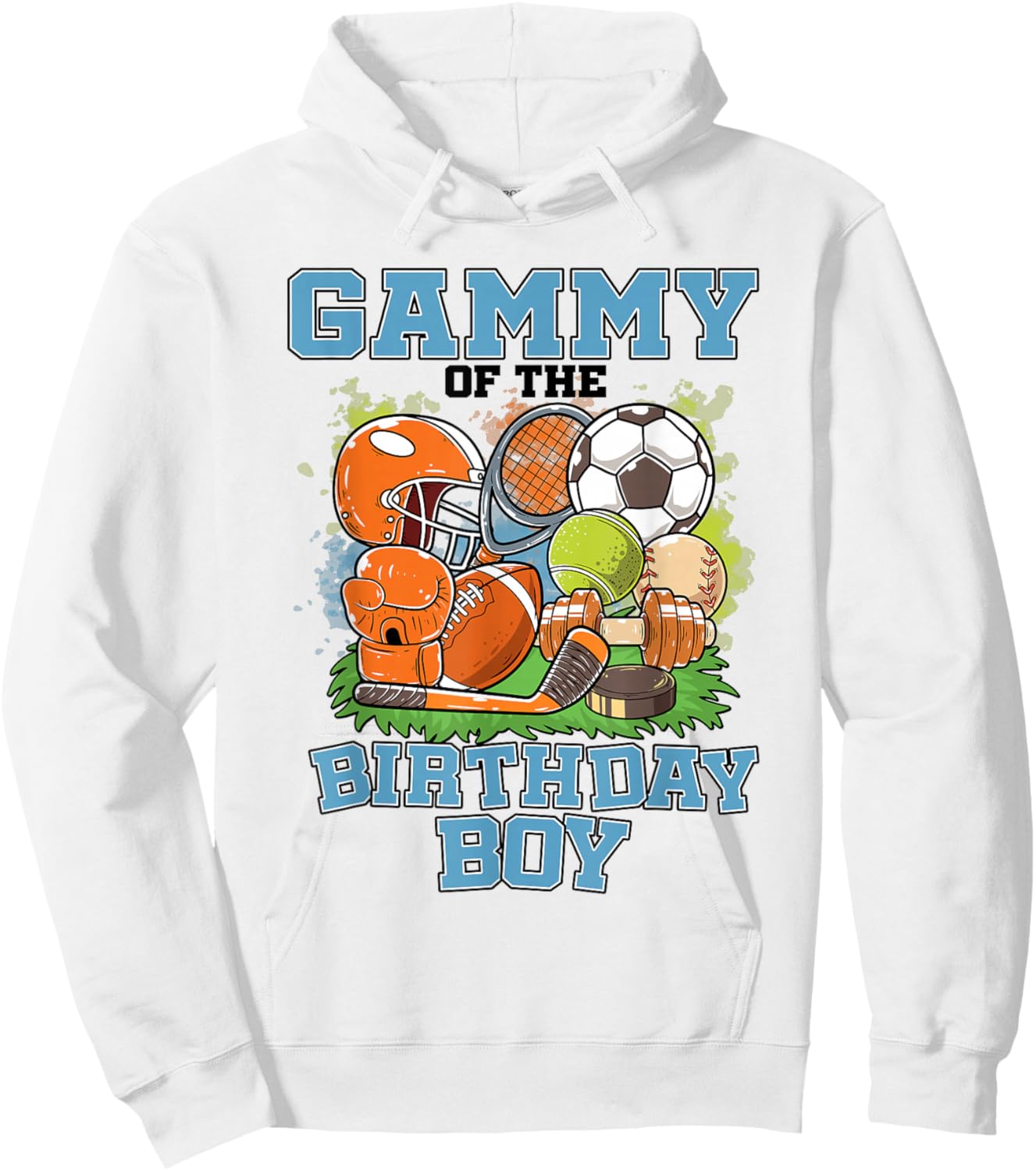 All Star Gammy of The Birthday Boy Basketball Soccer Hoodie - Hoodie | White