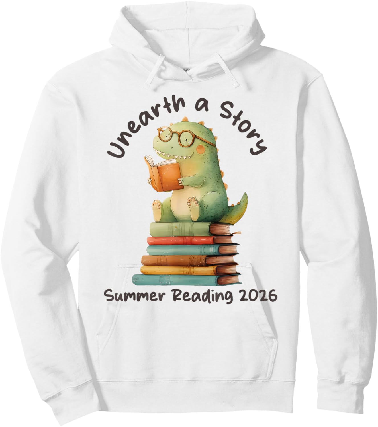Unearth a Story Summer Reading 2026 Men Women Kids Hoodie - Hoodie | White